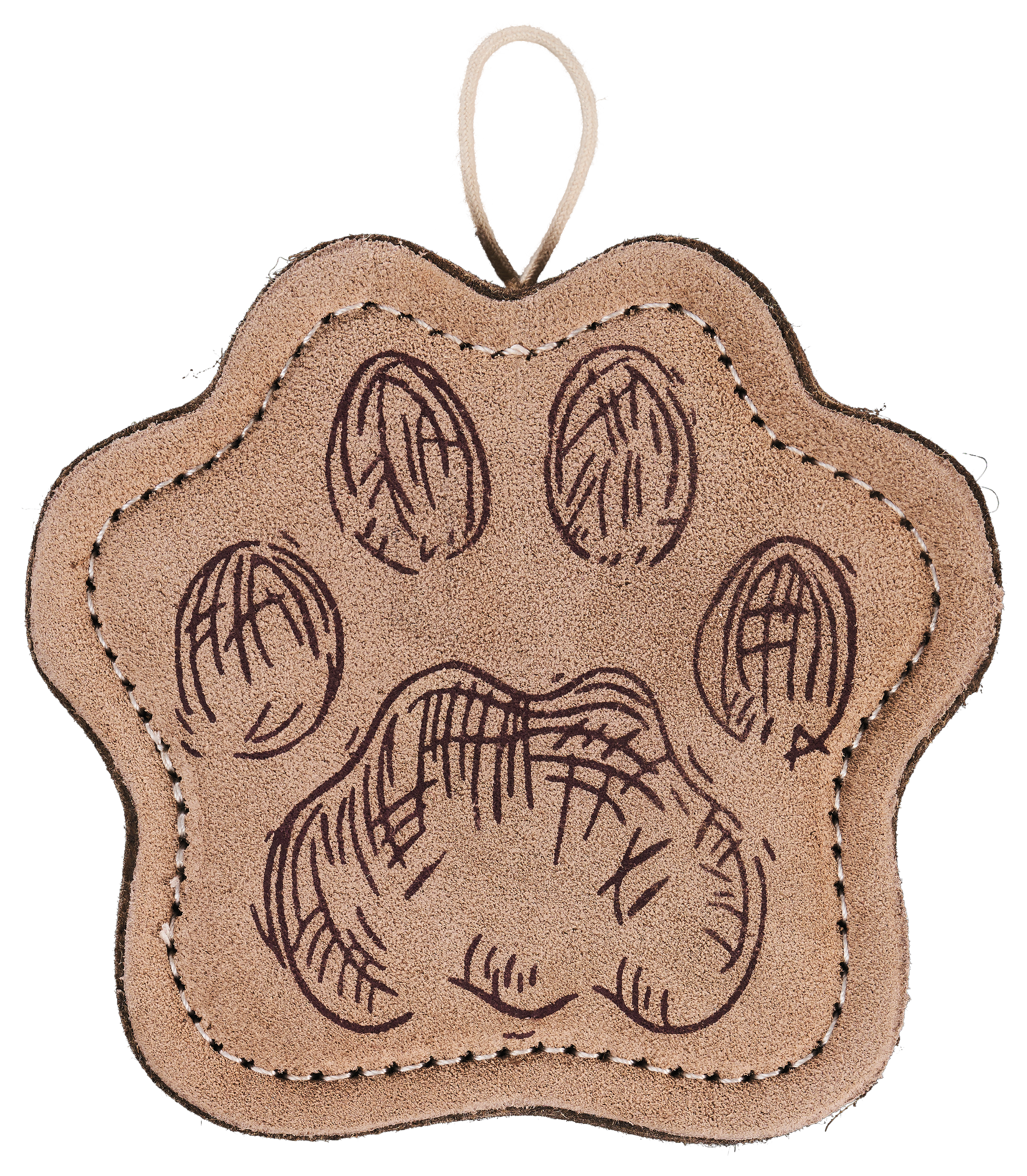 Bass Pro Shops Leather Wool Cougar Print Dog Chew Toy - Bass Pro Shops
