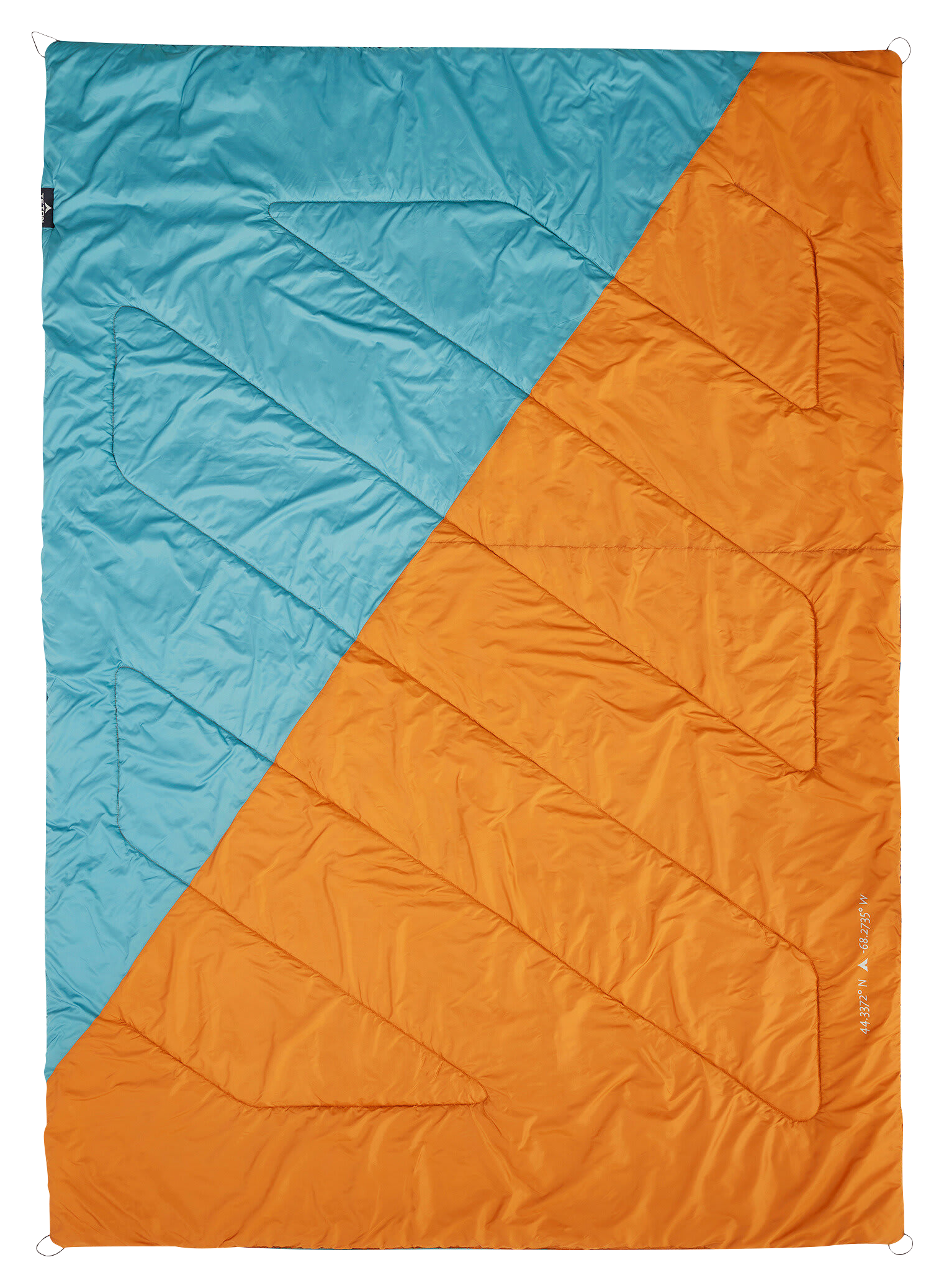 TETON Sports Acadia Mammoth 2-Person Outdoor Camp Blanket - Teal/Copper - TETON Sports