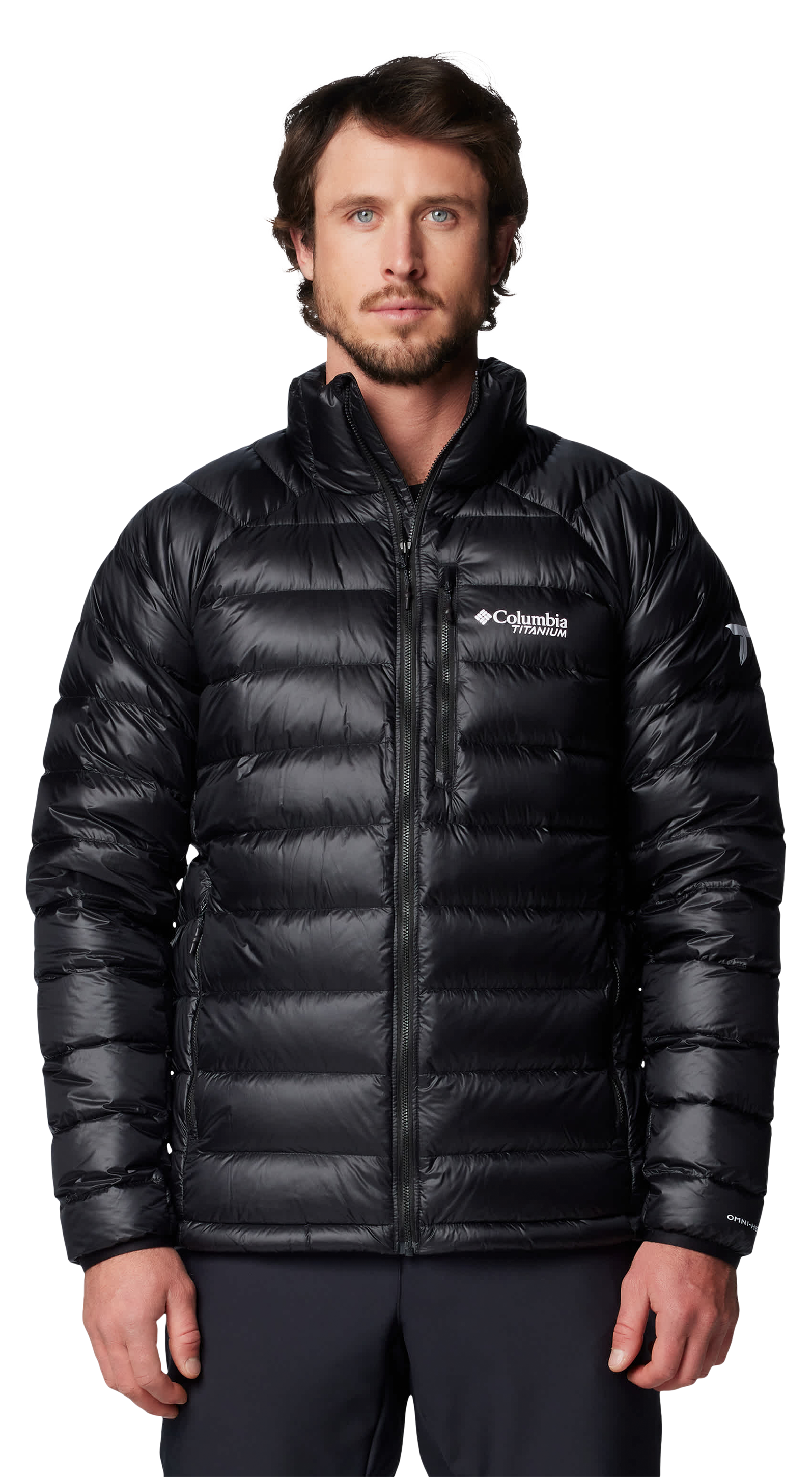 Image of Columbia Arctic Crest Down Jacket for Men - Black - XXL