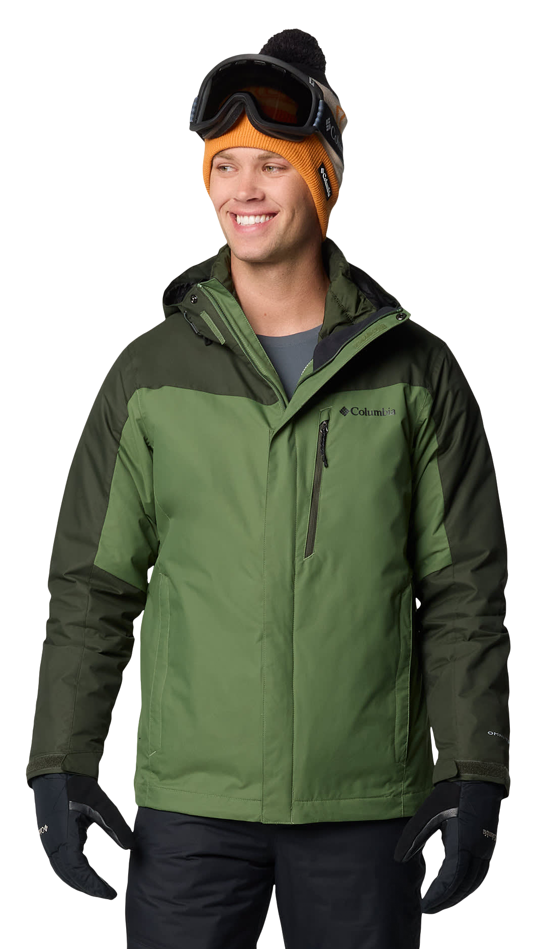 Image of Columbia Whirlibird V Interchangeable Jacket for Men - Canteen/Greenscape - LT