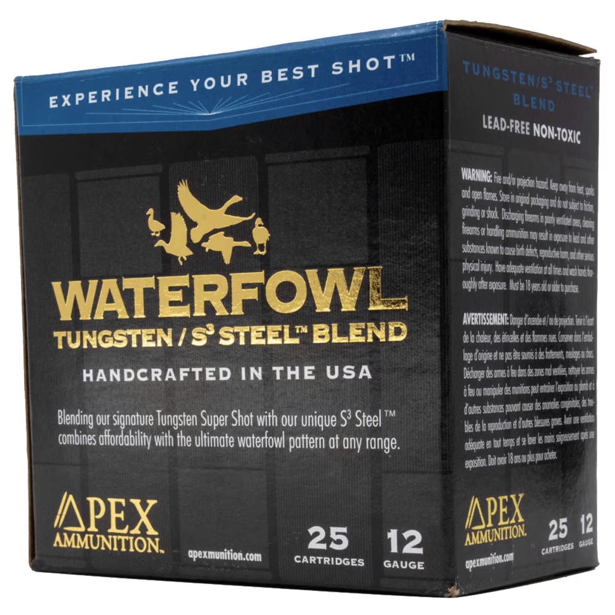 Image of Apex Waterfowl TSS/S3 Blend 12 Ga 3″ 25 Rd Box - #4 &#9