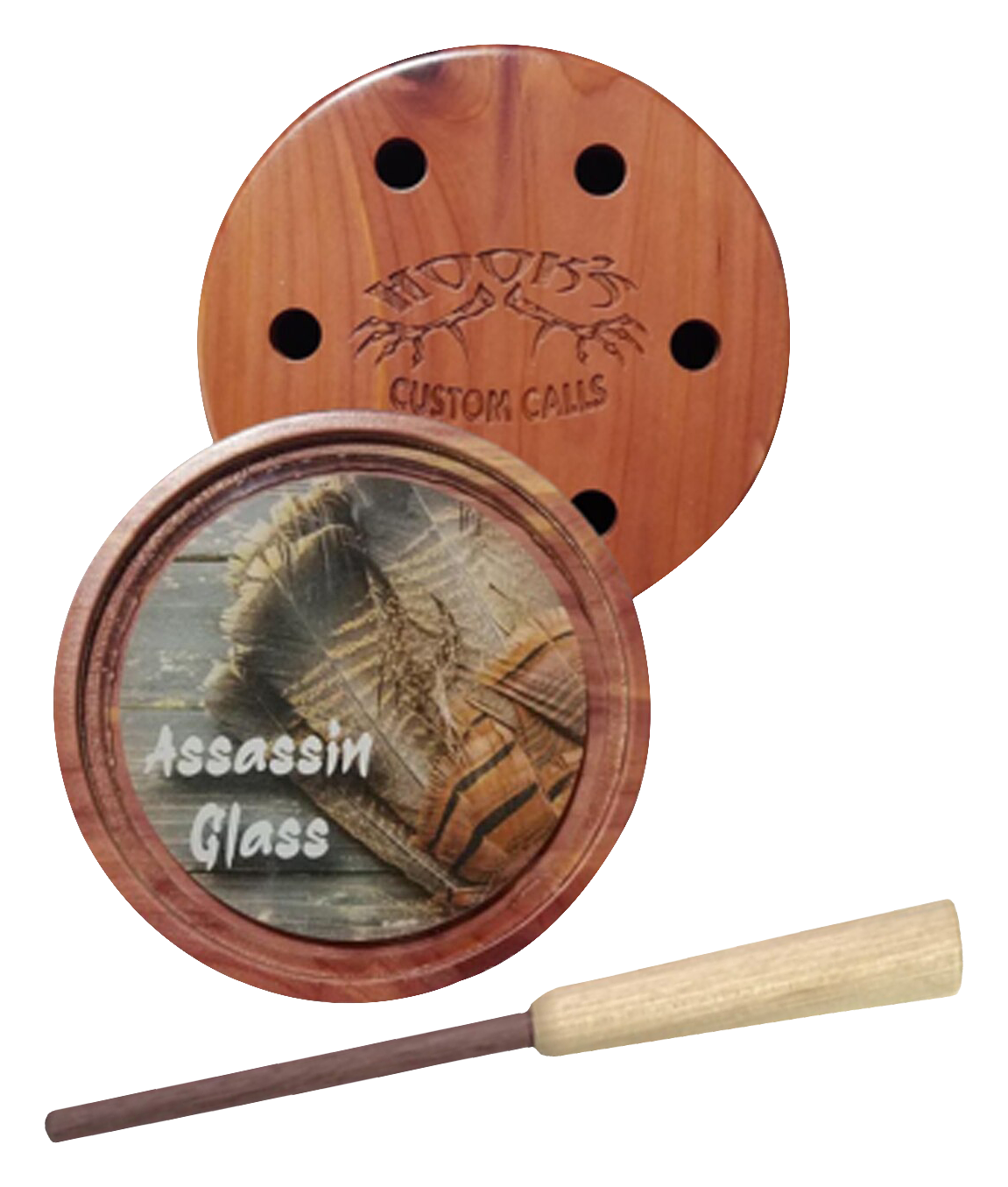 Hook's Cedar Potted Glass Friction Call - Hooks Custom Calls
