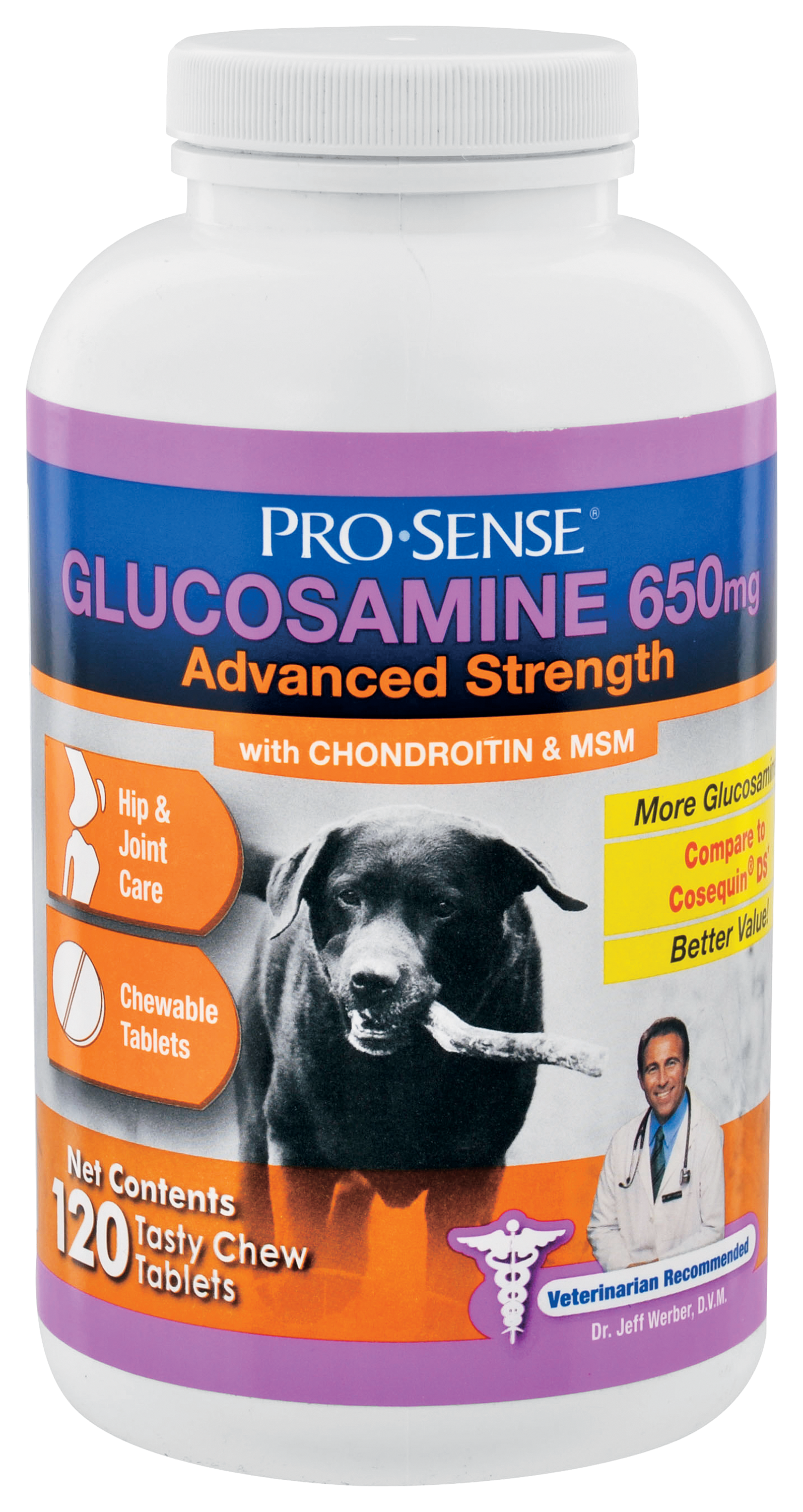 Pro Sense Glucosamine Advanced Strength 650mg Tablets for Dogs