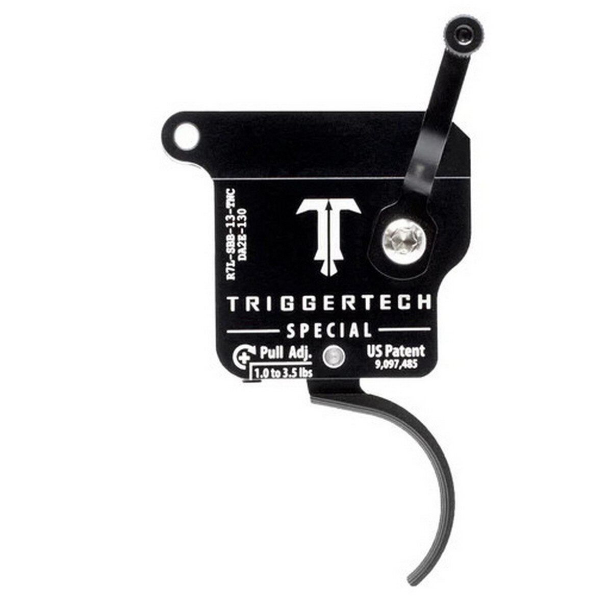 TriggerTech Rem 700 PVD Black Curved Trigger Left Hand