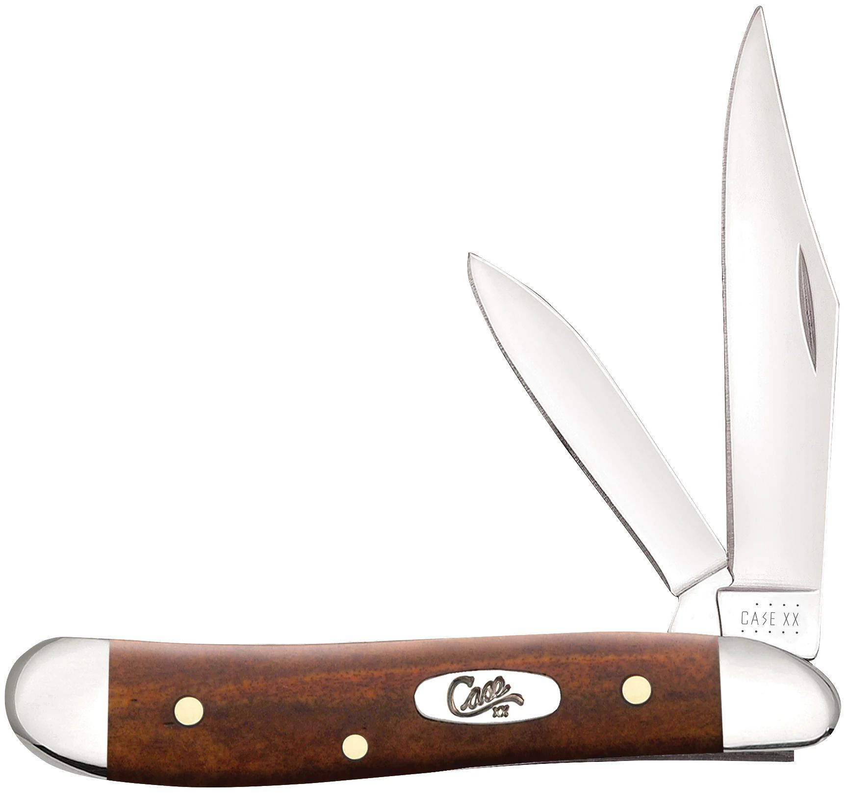 Case Smooth Chestnut Bone Peanut Pocket Knife - Case