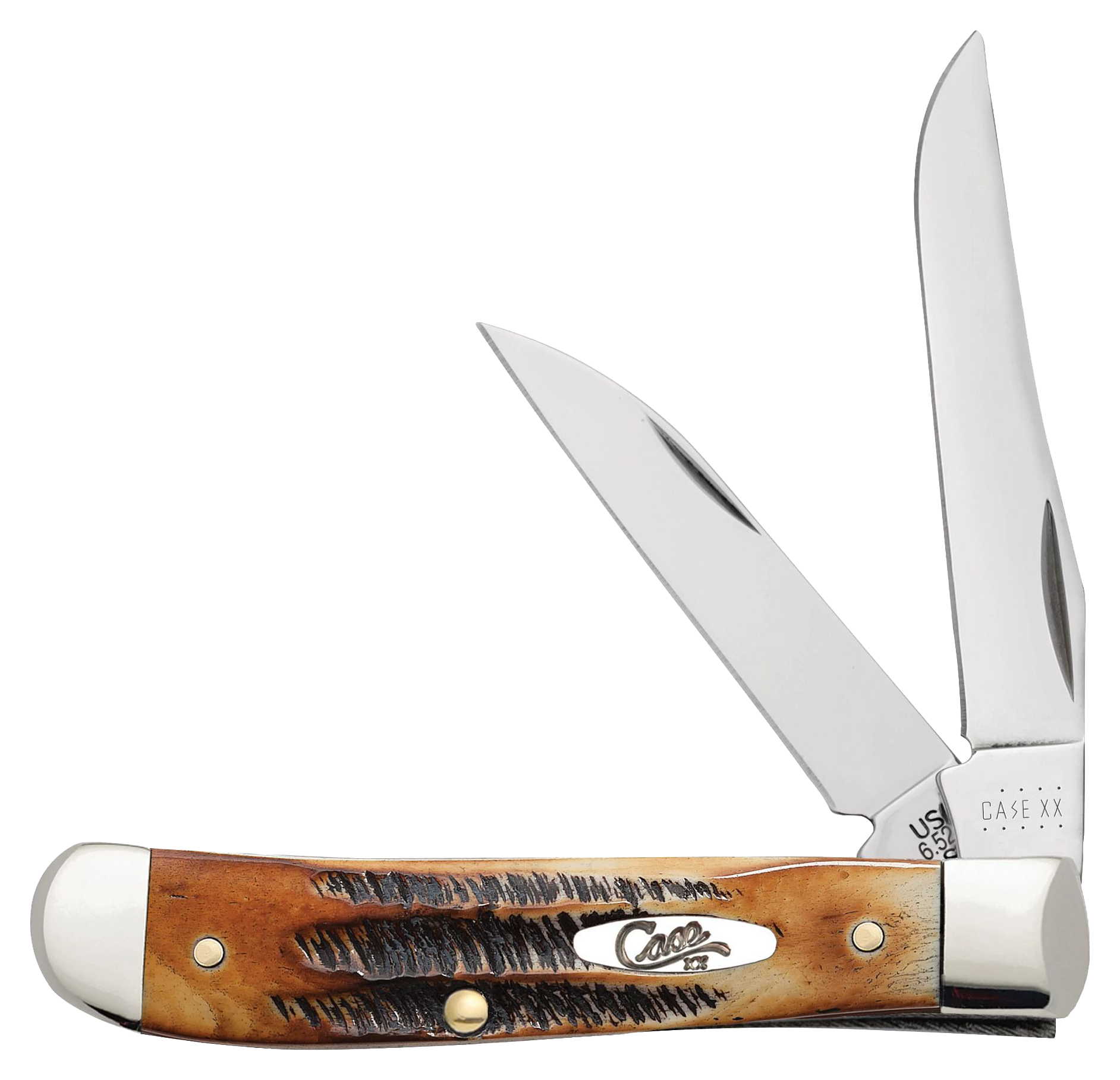 Case 6.5 BoneStag Mini Trapper Pocket Knife - Case