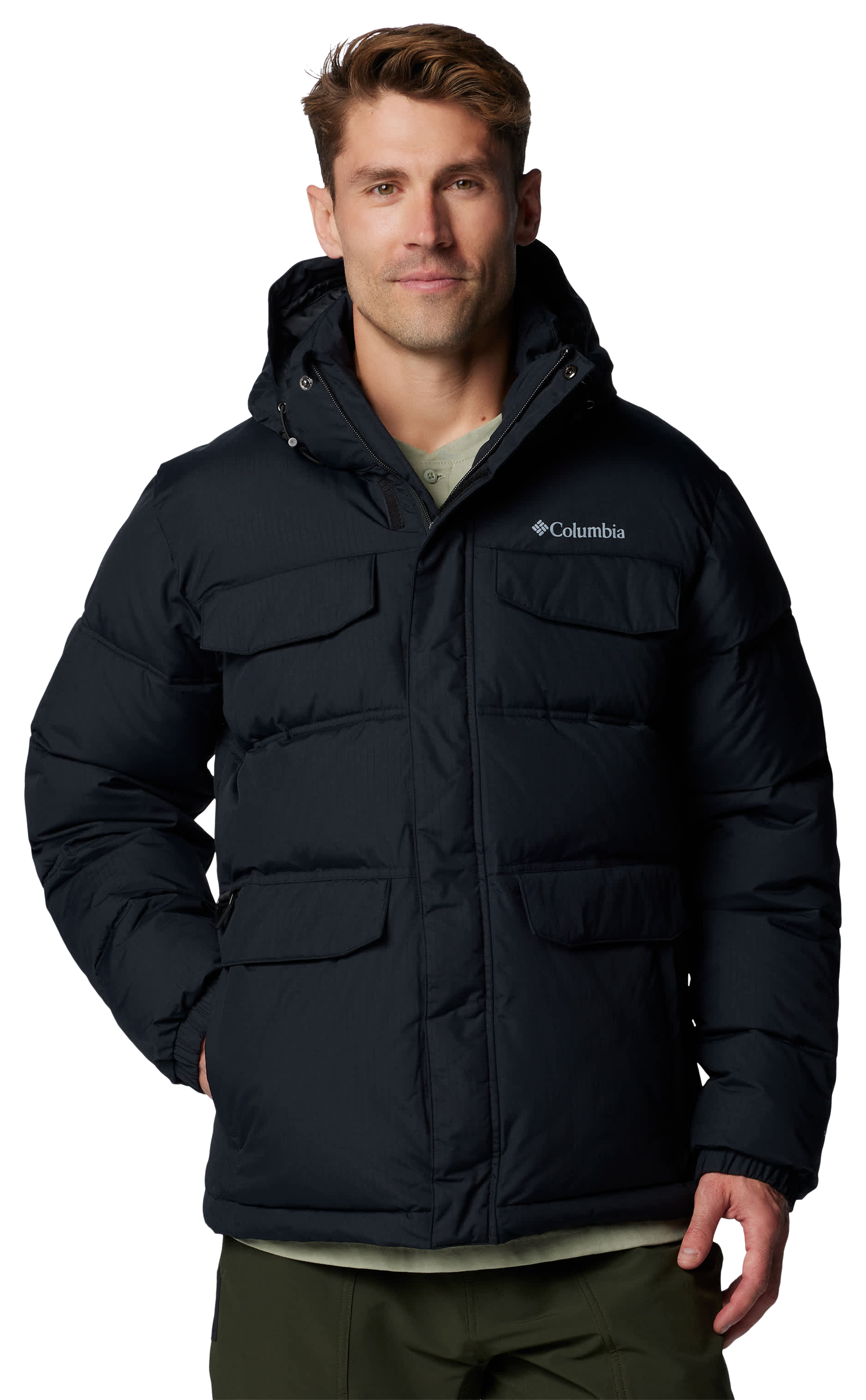 Image of Columbia Landroamer Puffer Jacket for Men - Black - 3XT