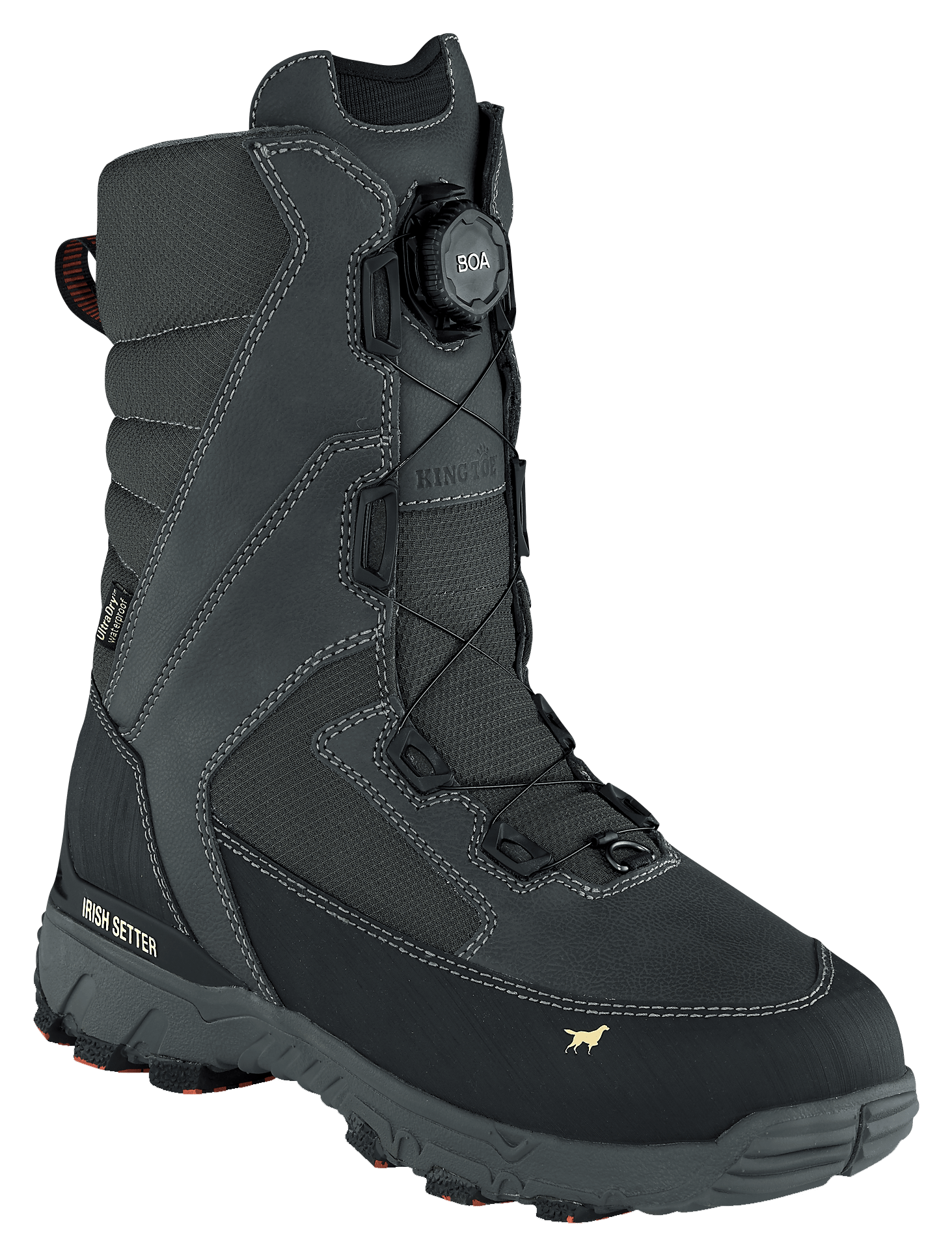Irish Setter IceTrek Boa Insulated Waterproof Hunting Boots for Men - Slate - 9.5M