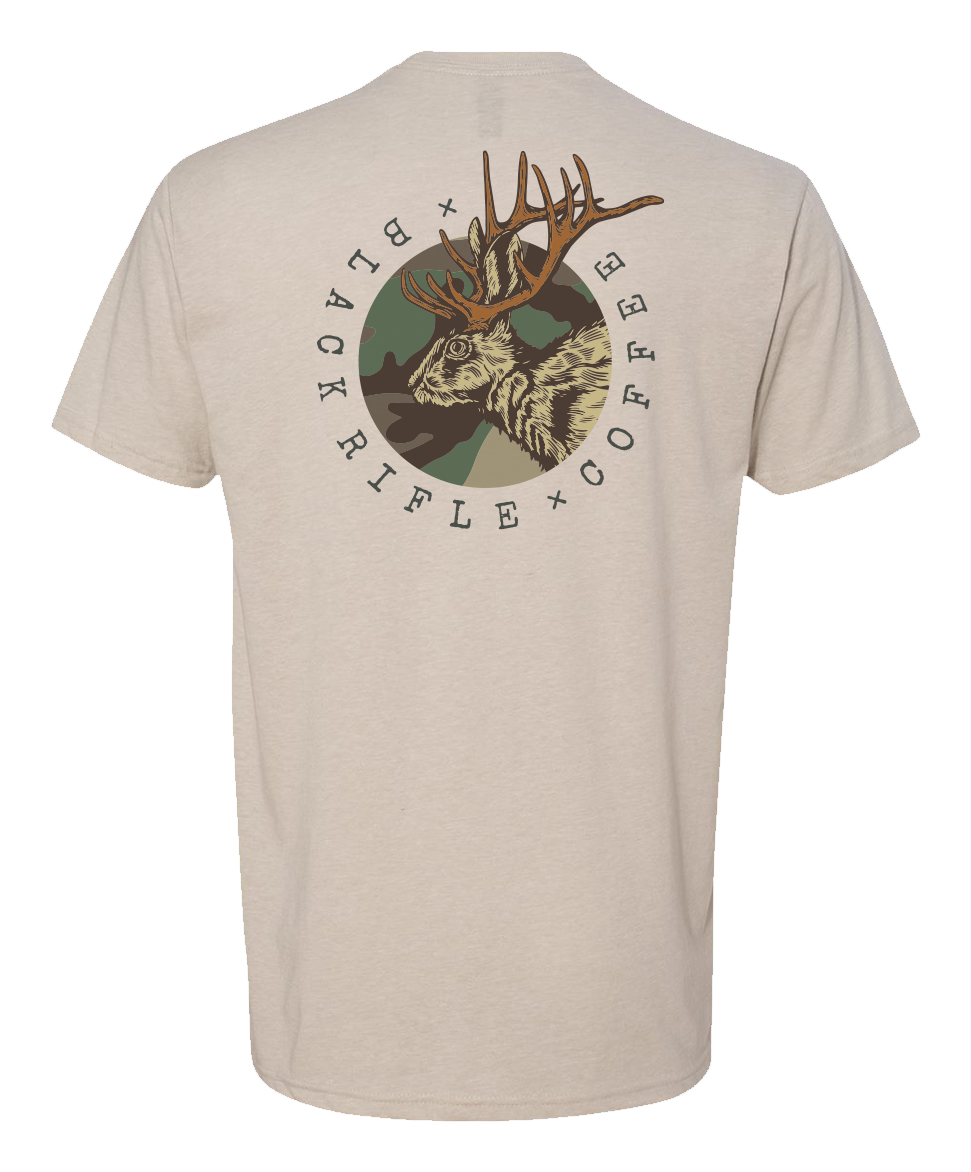 Black Rifle Coffee Company Jackalope Short-Sleeve T-Shirt for Men - Bone - XL - Black Rifle Coffee Company