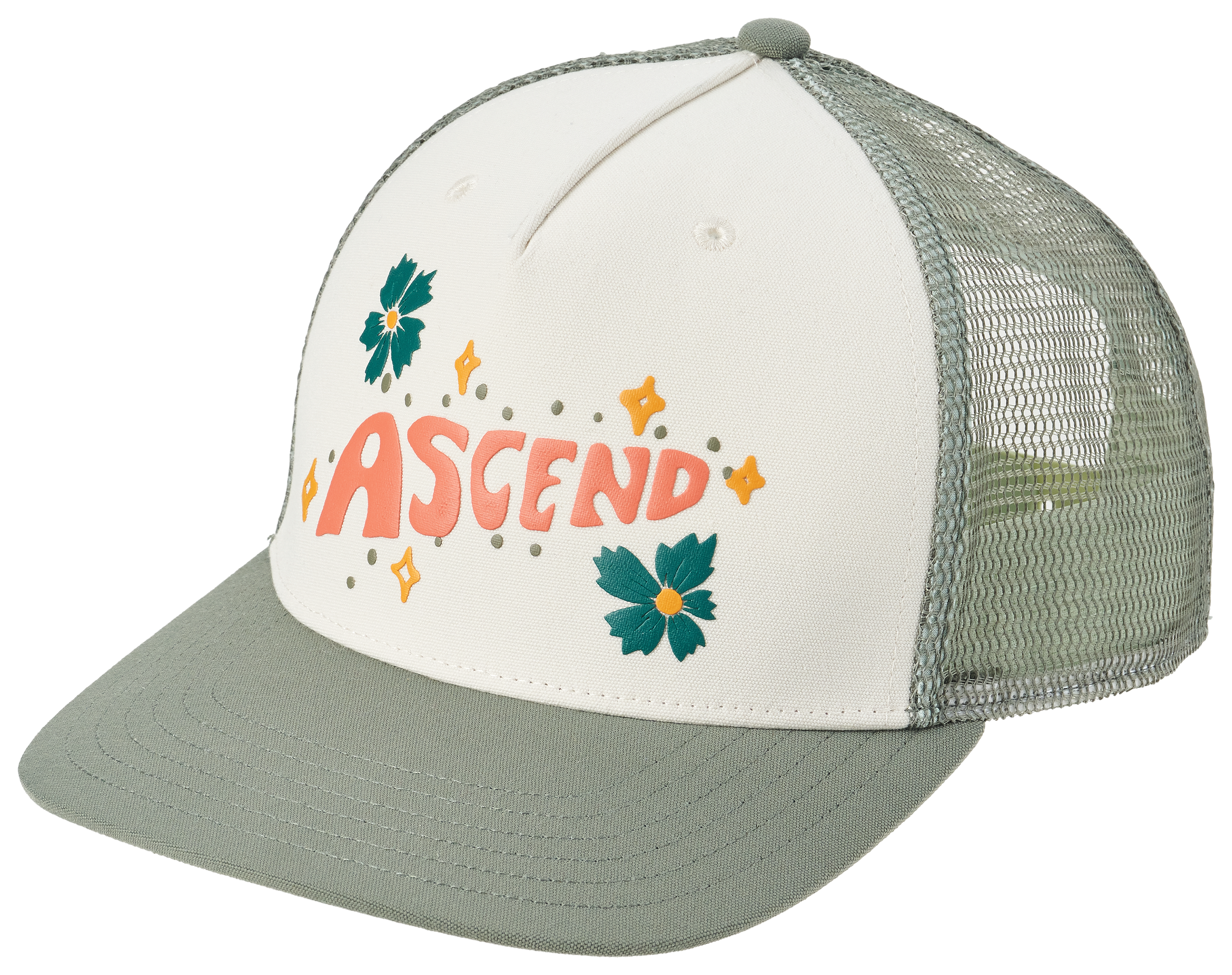 Ascend Floral Mesh-Back Cap