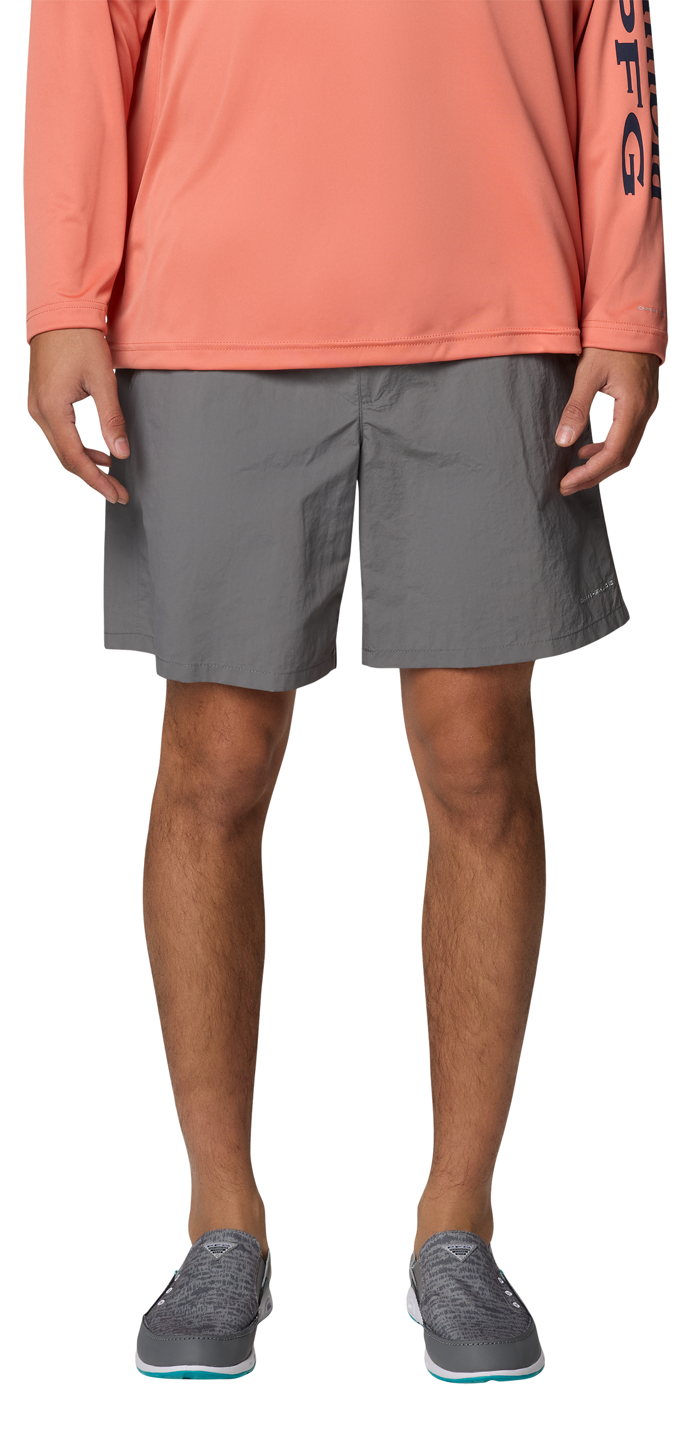 Columbia PFG Backcast IV Water Shorts for Men - City Grey - 2XL - 8