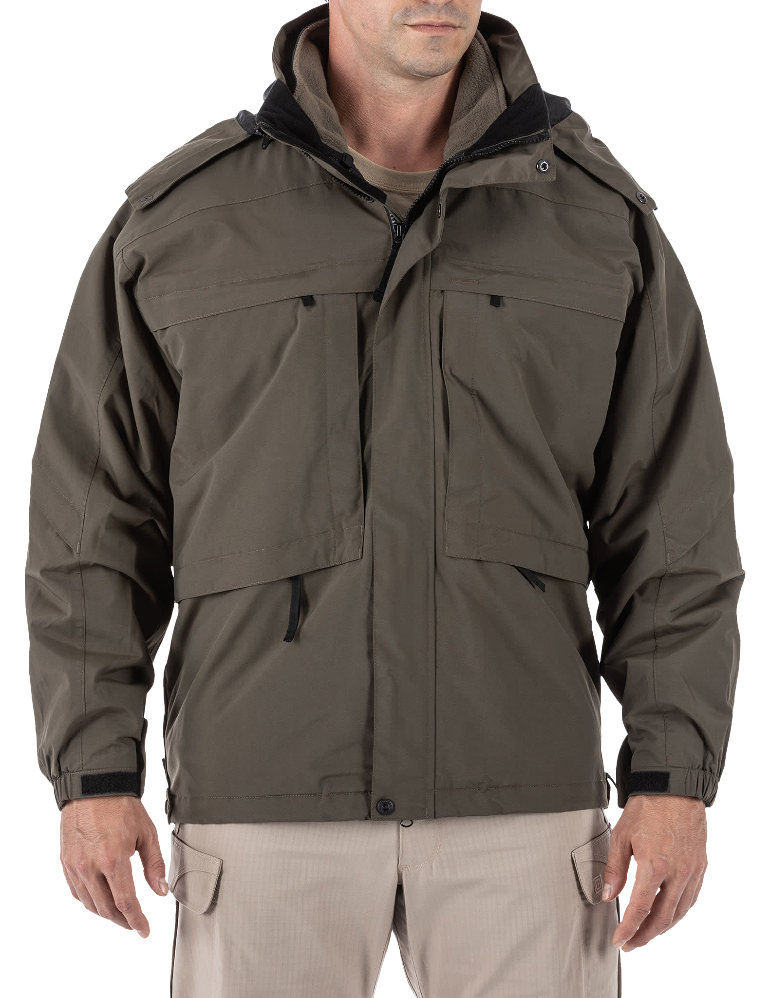 5.11 Tactical Aggressor Concealed Carry Parka for Men - Tundra - XL - 5.11 Tactical