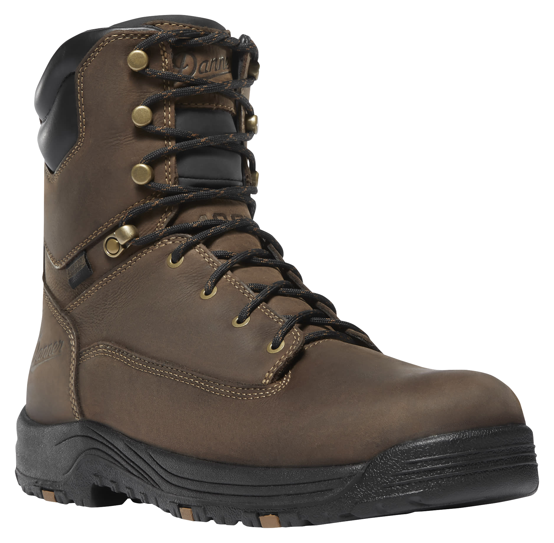 Image of Danner Caliper 8' Insulated Waterproof Work Boots for Men - Brown - 10.5M