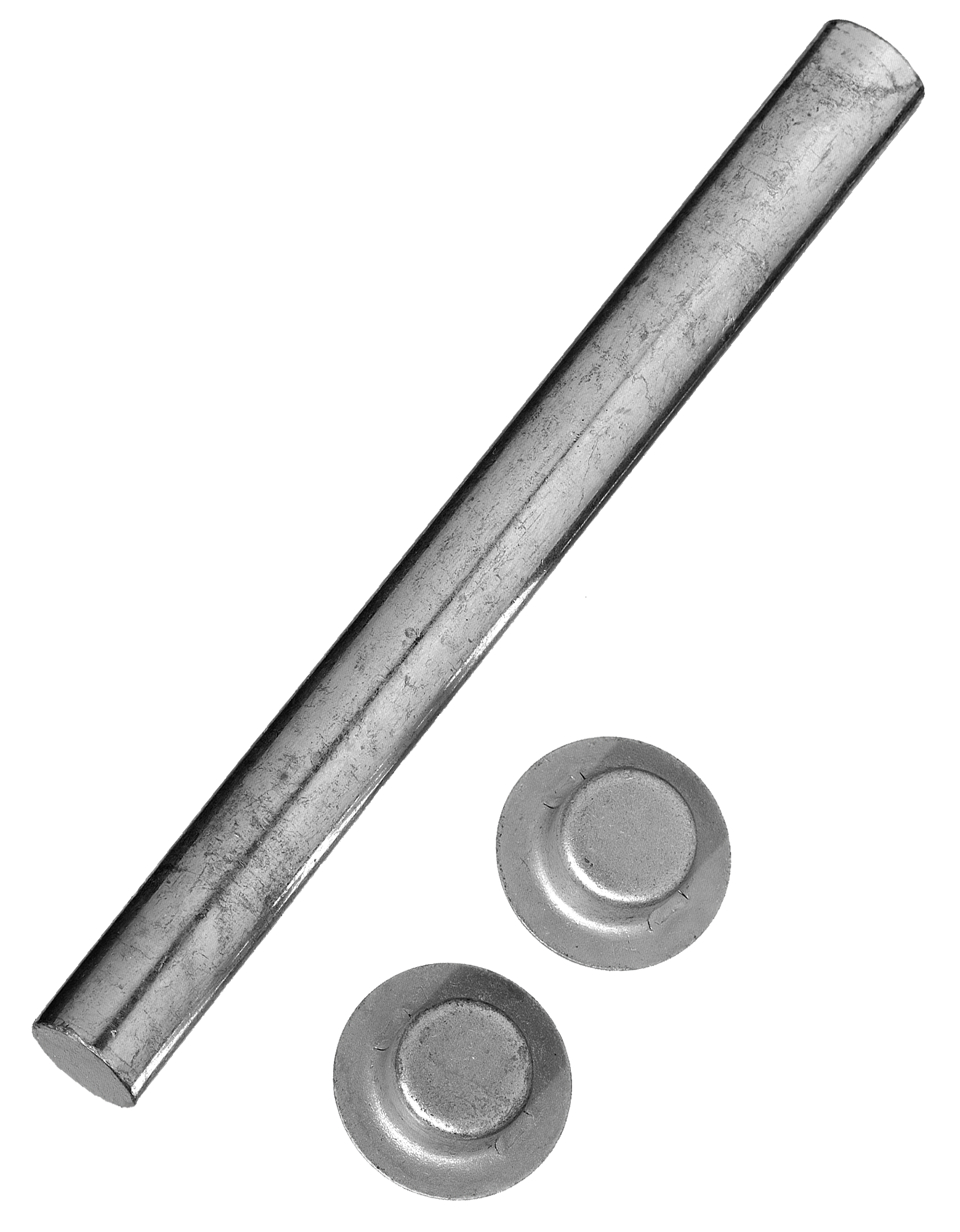 Image of C.E. Smith Roller Shafts with Cap Nuts - 5-1/4″ L x 1/2″ Shaft