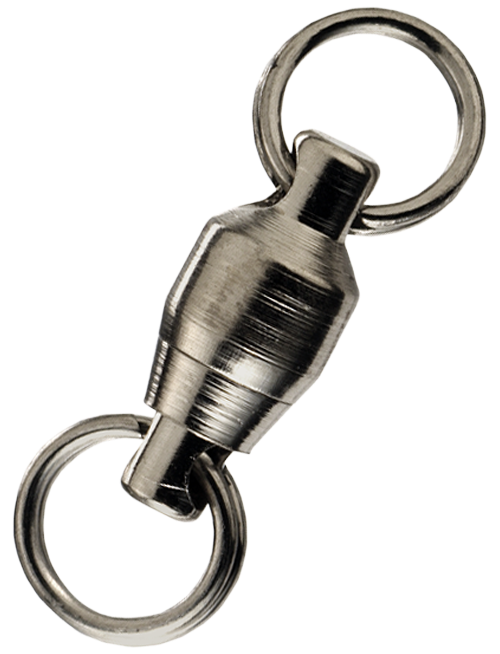 Sampo Ball Bearing Swivels with Split Rings - 12 lb - Silver