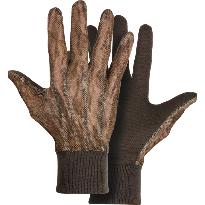 Image of Performance Mesh Turkey Gloves - Mossy Oak Bottomland - S/M