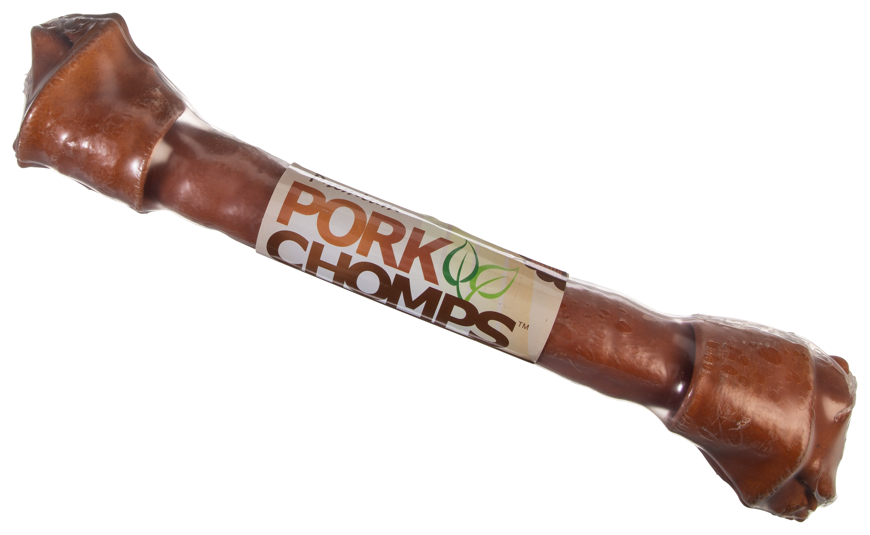 Pork Chomps Roasted Pork Knotz Bone Roasted Knotted Bone Dog Treat - 20″ - Pork Chomps