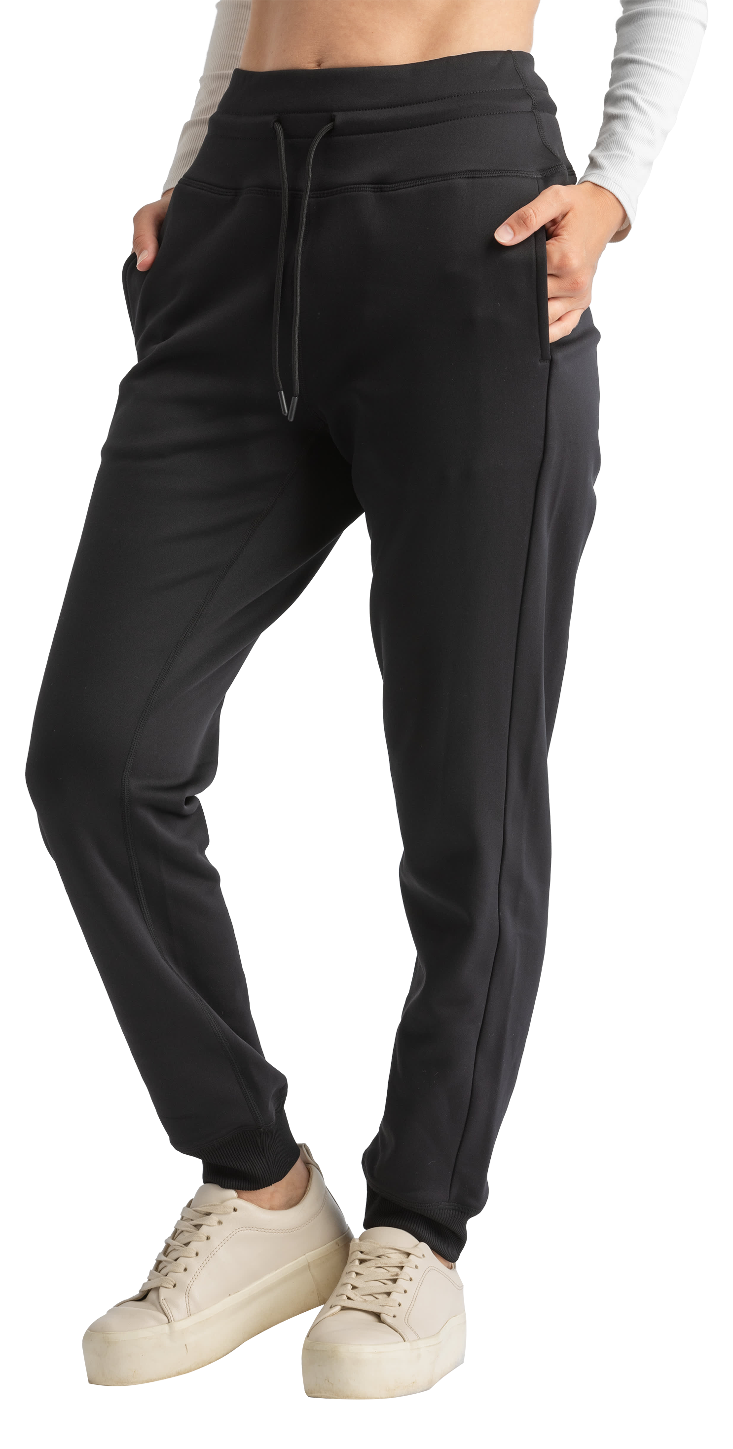 Image of LIV Outdoor Freerider Stretch Scuba Fleece Joggers for Ladies - Black - XL