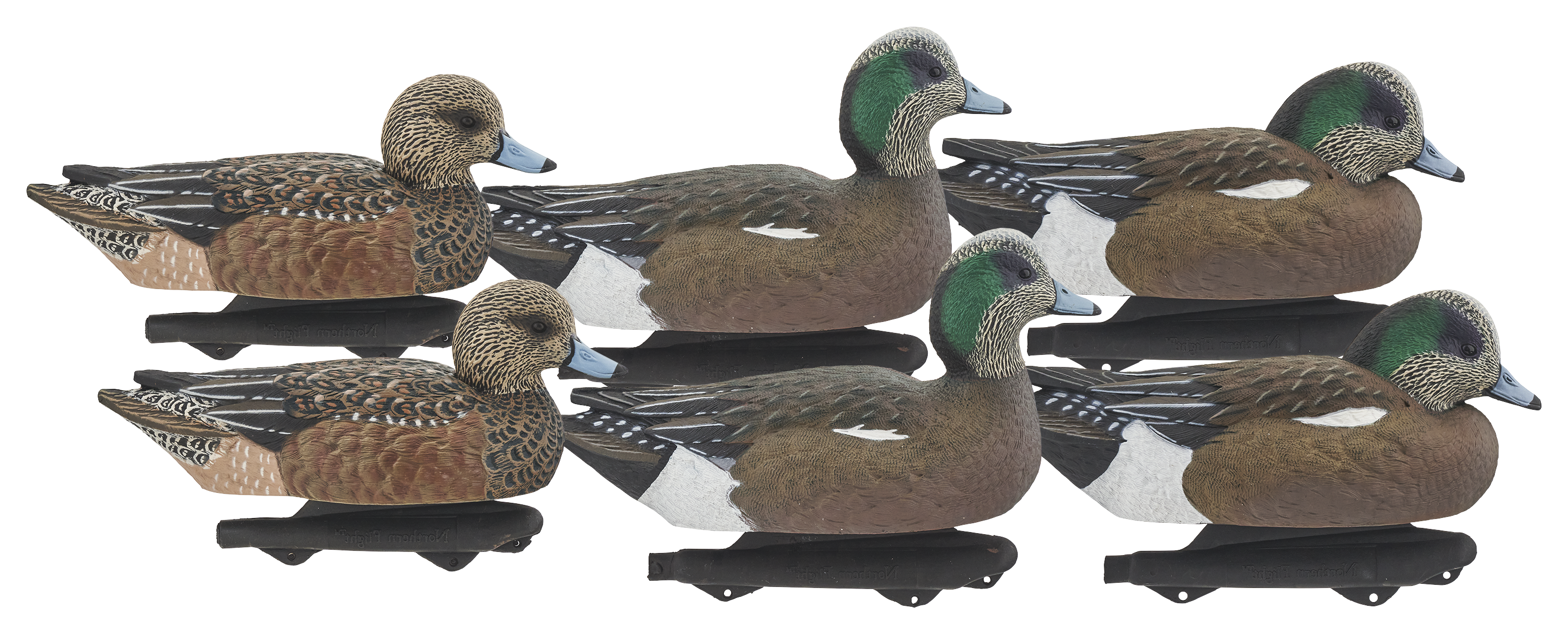 Northern Flight Pro Series Wigeon Duck Decoys 6 Pack - Northern Flight