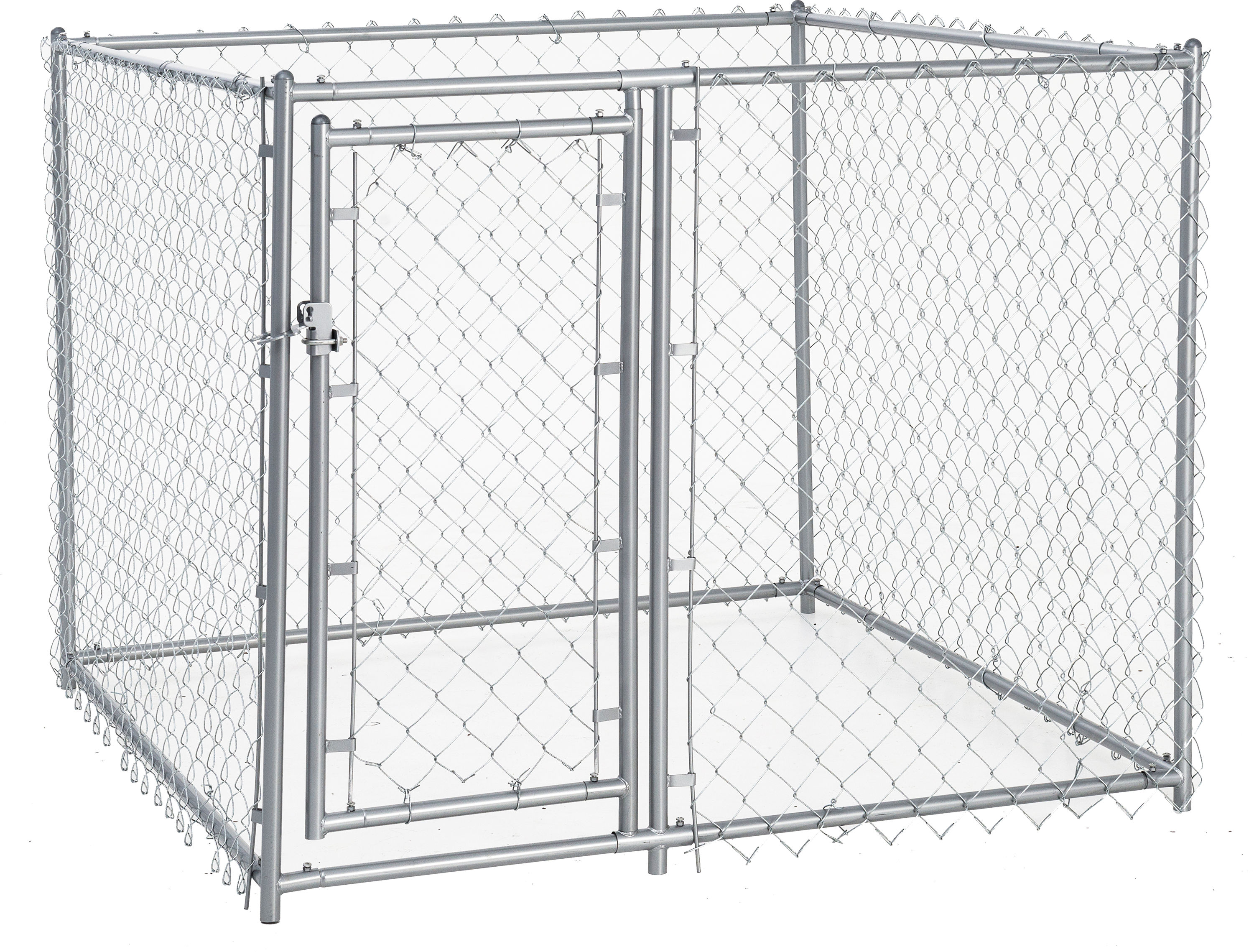 Lucky Dog Galvanized Chain Link Kennel - Lucky Dog