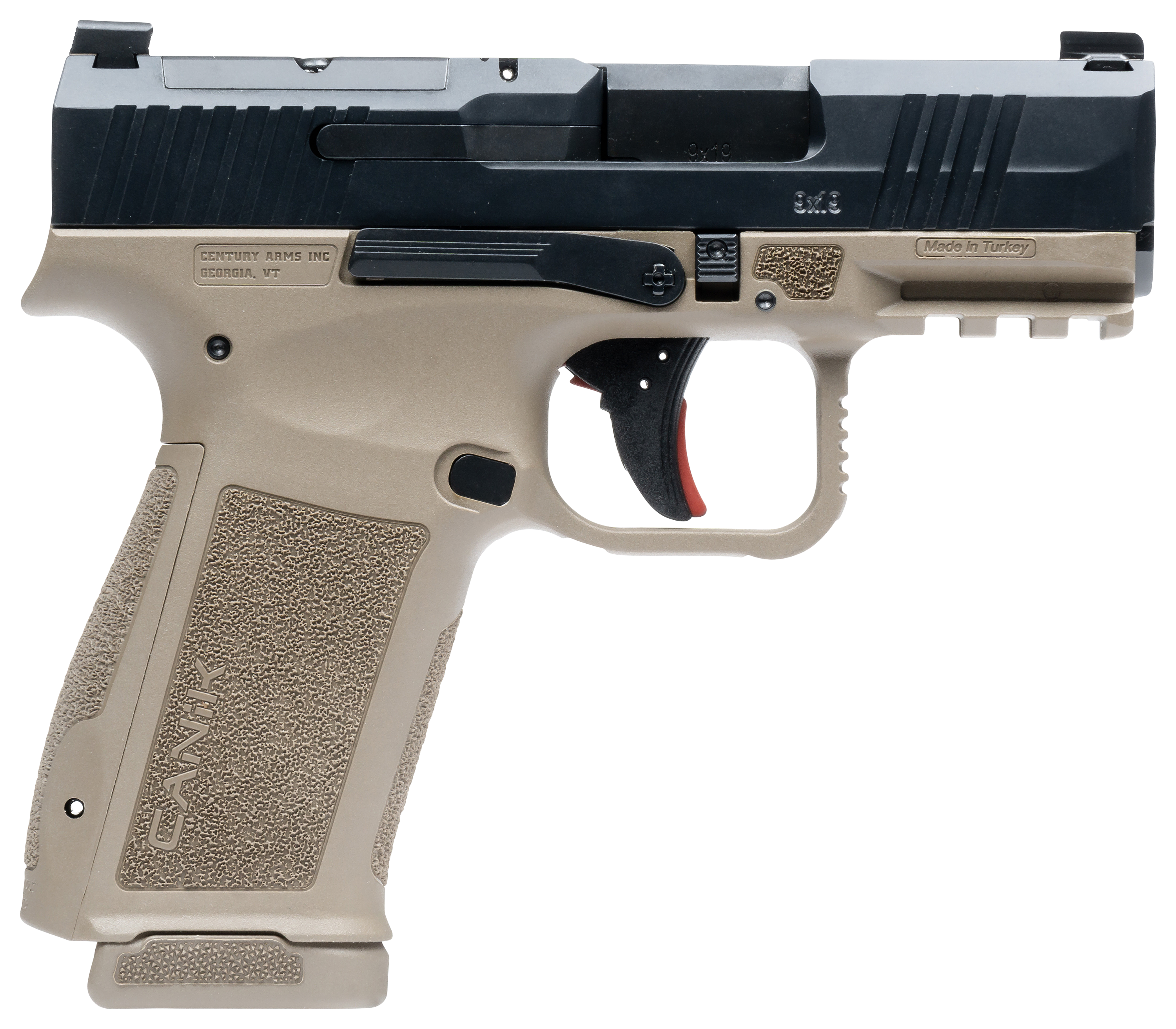 Canik Mete MC9L MicroCompact SemiAuto Pistol  BlackFlat Dark Earth  17  1