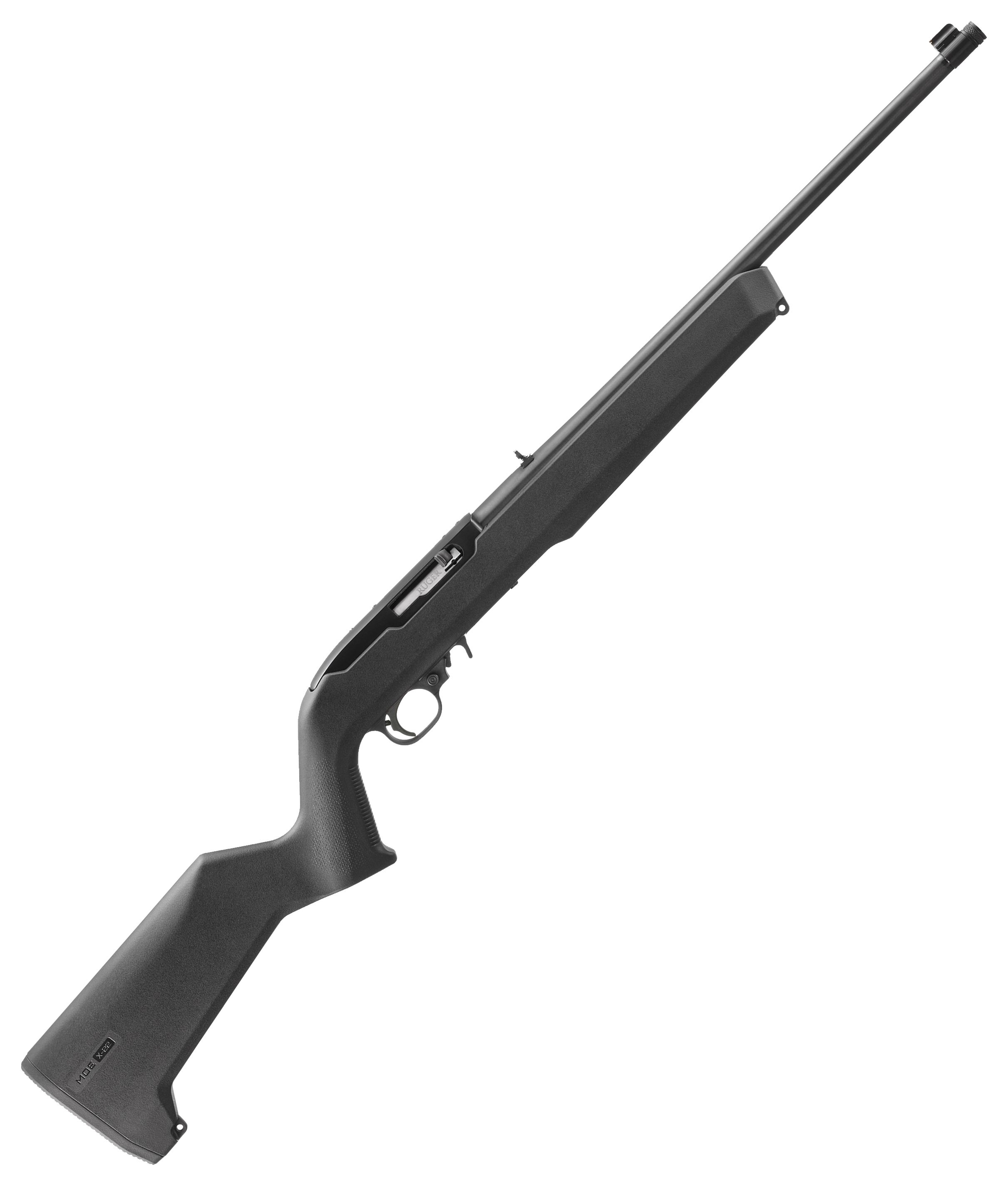Ruger 1022 Carbine SemiAuto Rimfire Rifle with Magpul MOE X22 Stock and Threaded Barrel