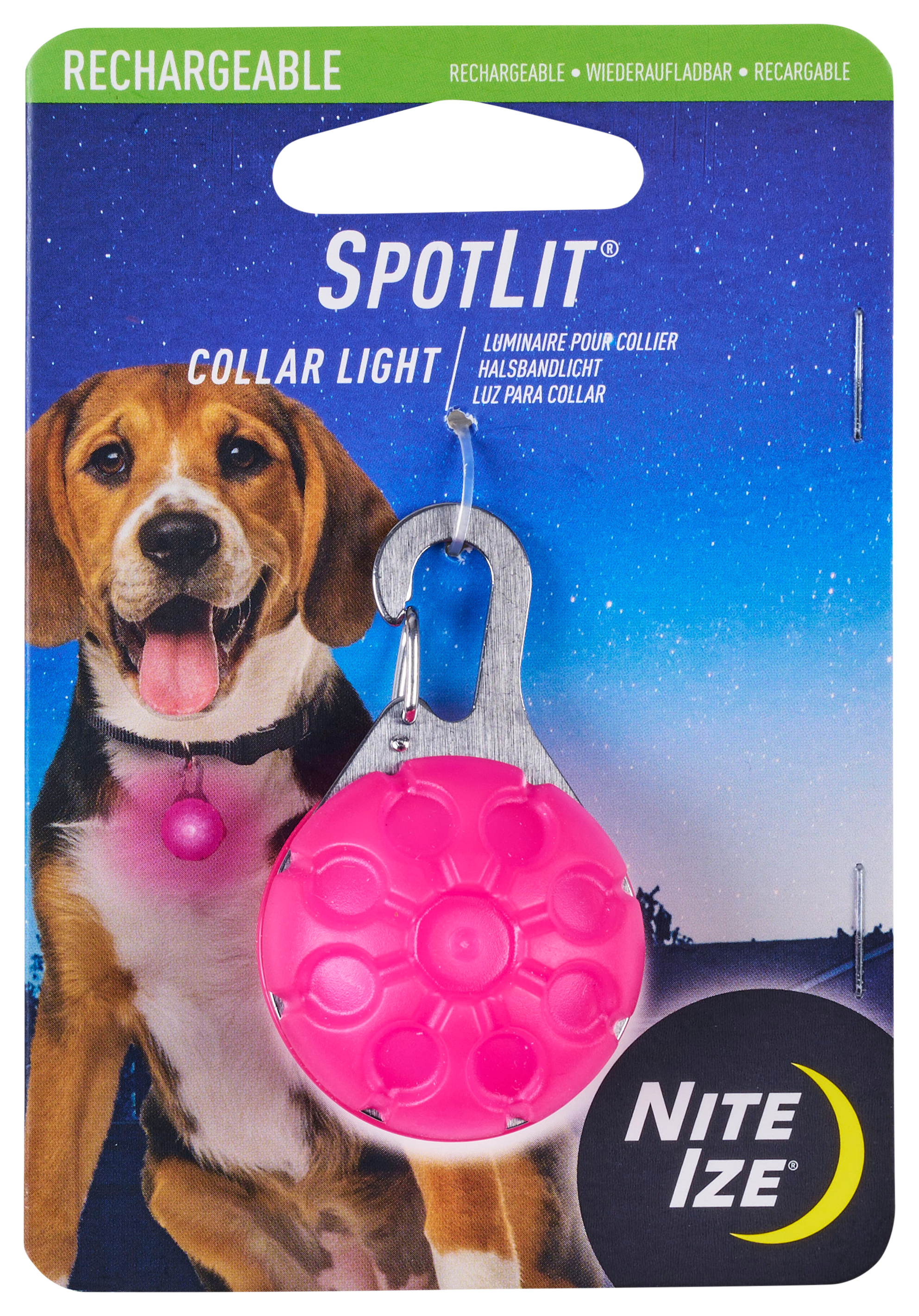 Nite Ize SpotLit Rechargeable Collar Light - Pink