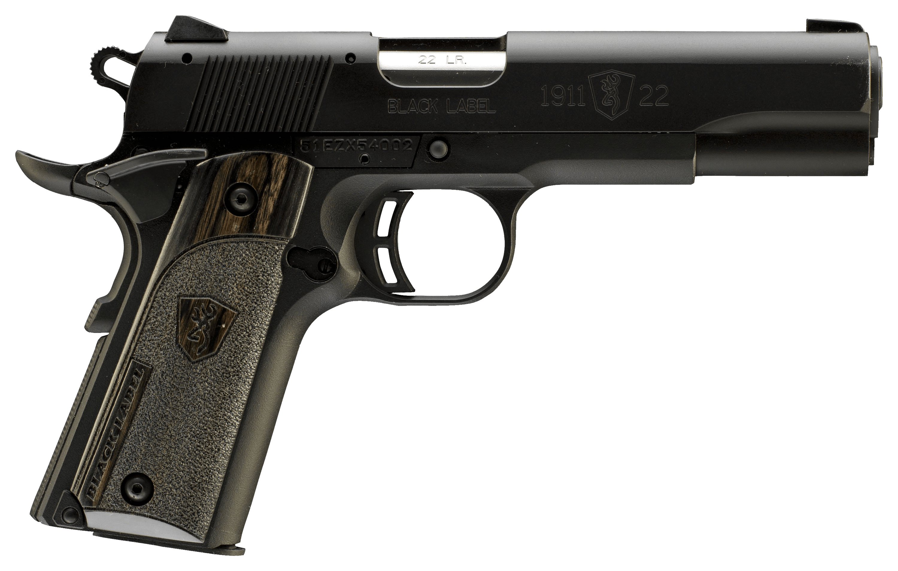 Browning 191122 Black Label Laminate Compact 22 LR SemiAuto Rimfire Pistol