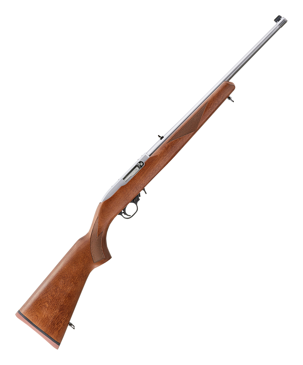 Ruger 1022 Sporter SemiAuto Rimfire Rifle with Wood Stock  WalnutStained Hardwood