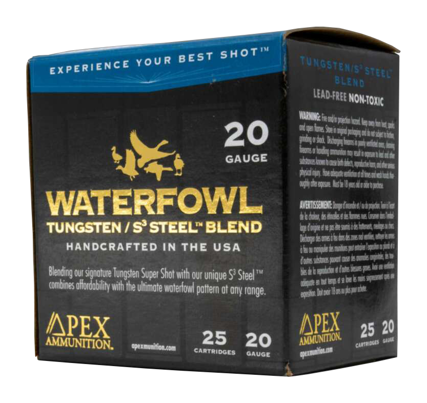 Image of Apex Waterfowl TSS/S3 Blend 20 Ga 3″ 1 Oz Box 25 Rd - 4/7.5