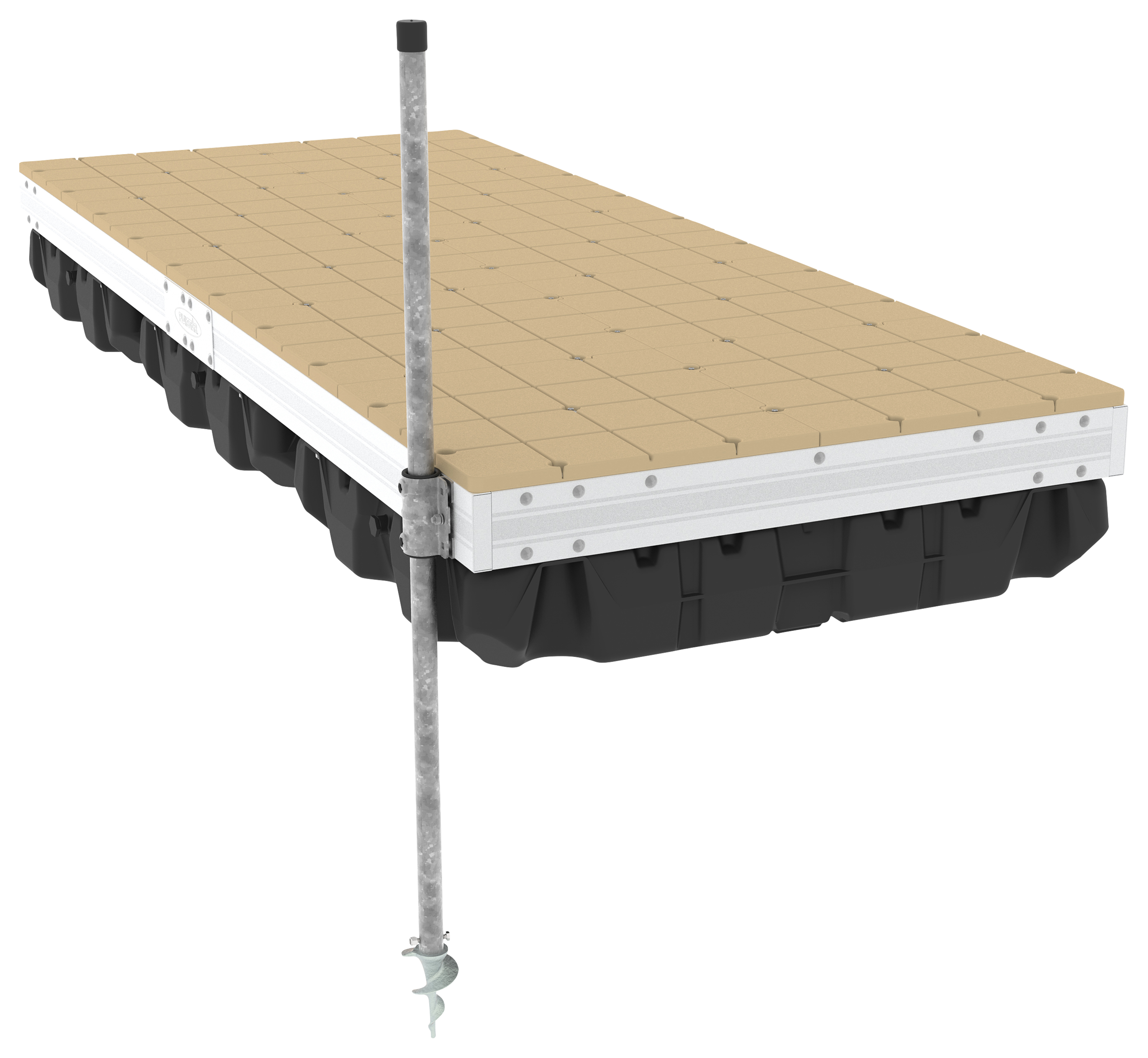 Playstar Aluminum Floating Dock Kit with Resin Top