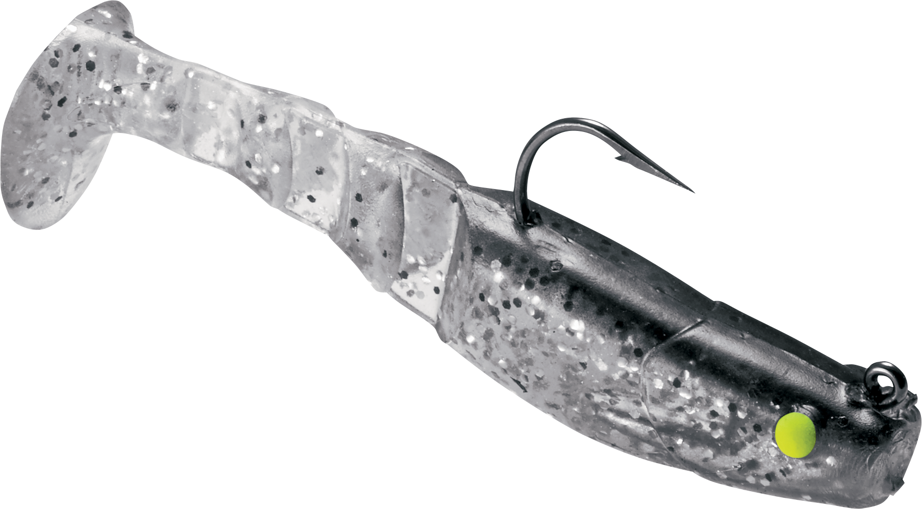 Egret Baits Mambo Mullet - 3-1/2 - Silver Flake/Black