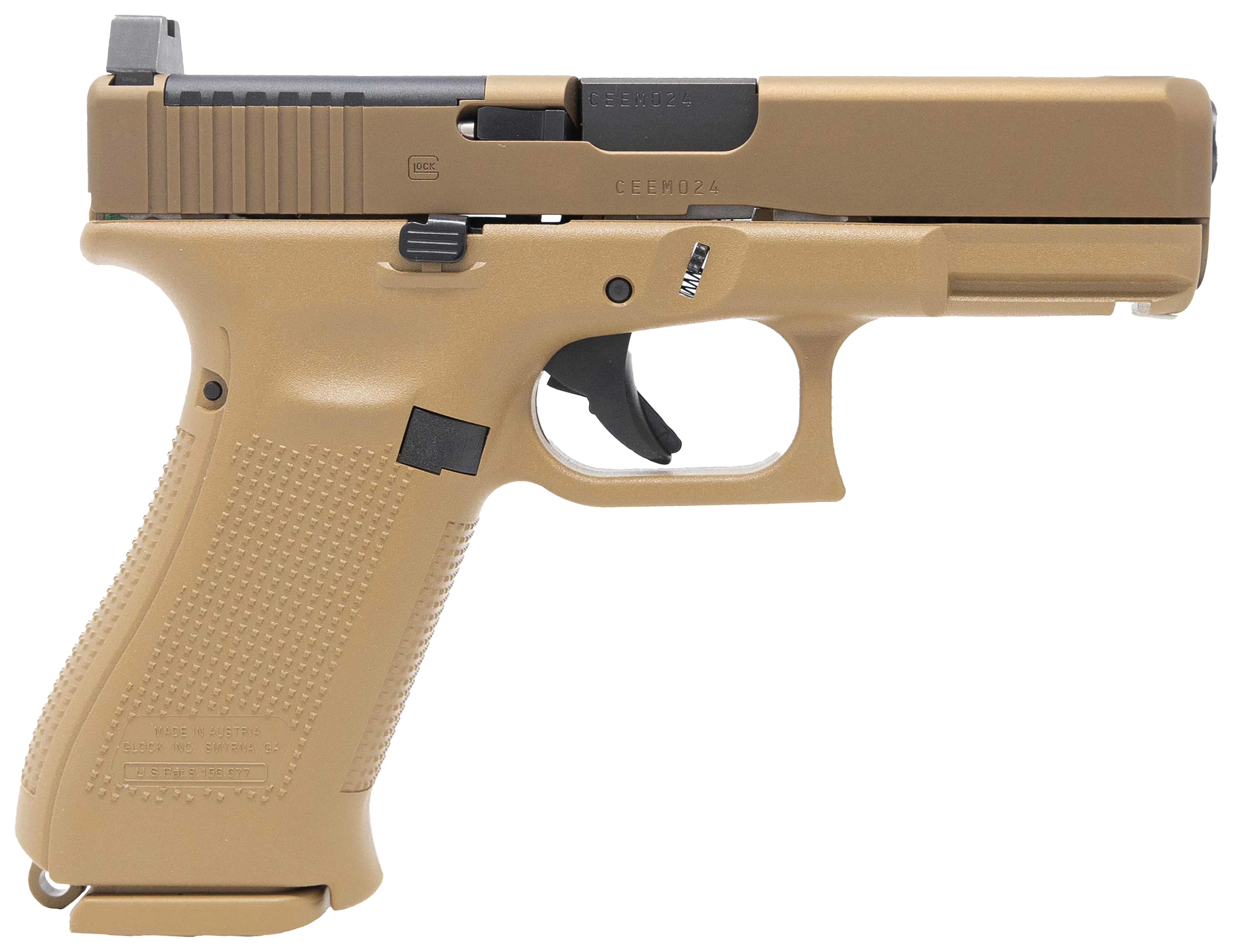 GLOCK 19X MOS SemiAutomatic Pistol with SuppressorHeight Sights  10