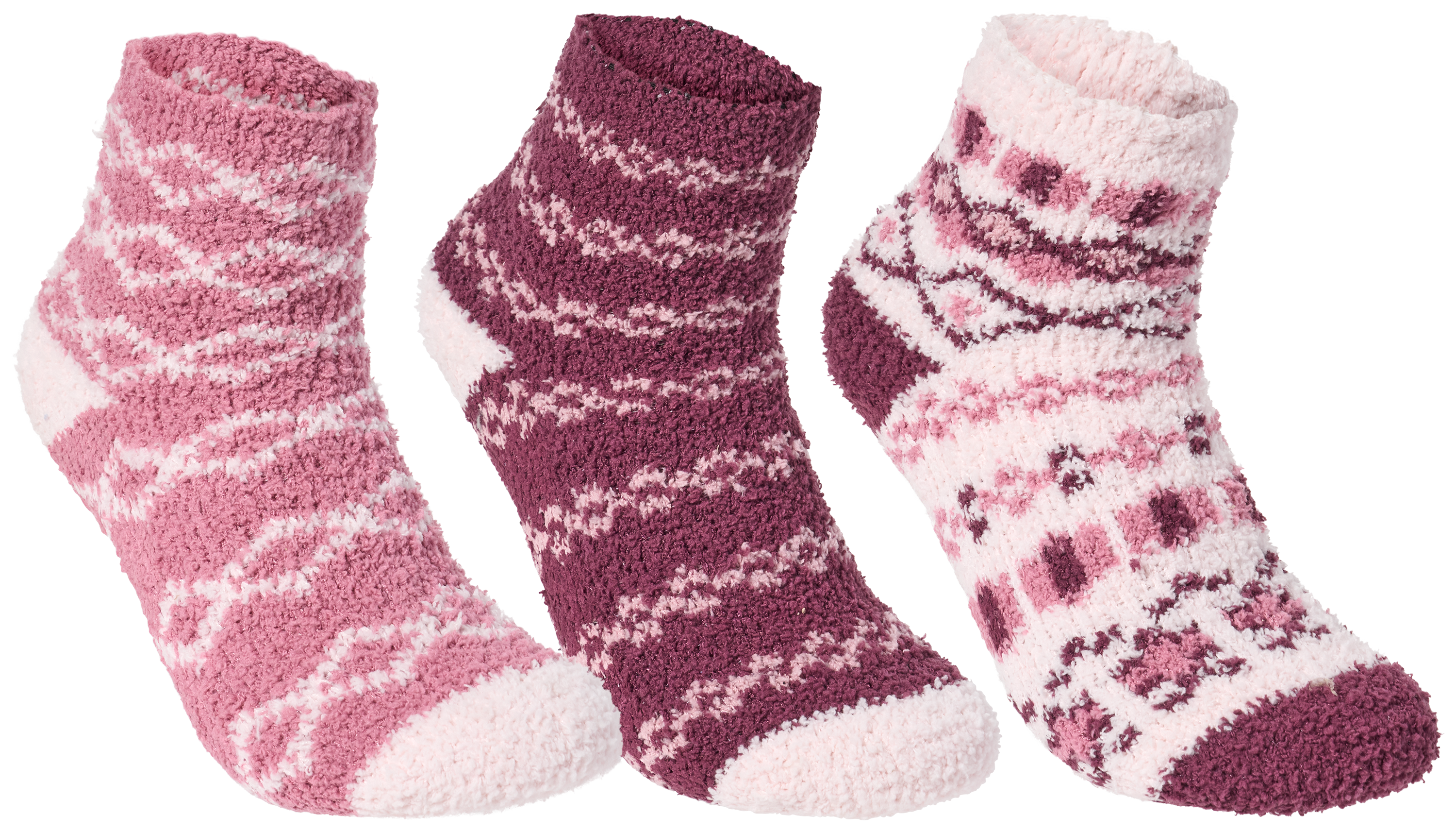 Natural Reflections Softlash Quarter Socks 3-Pair Pack
