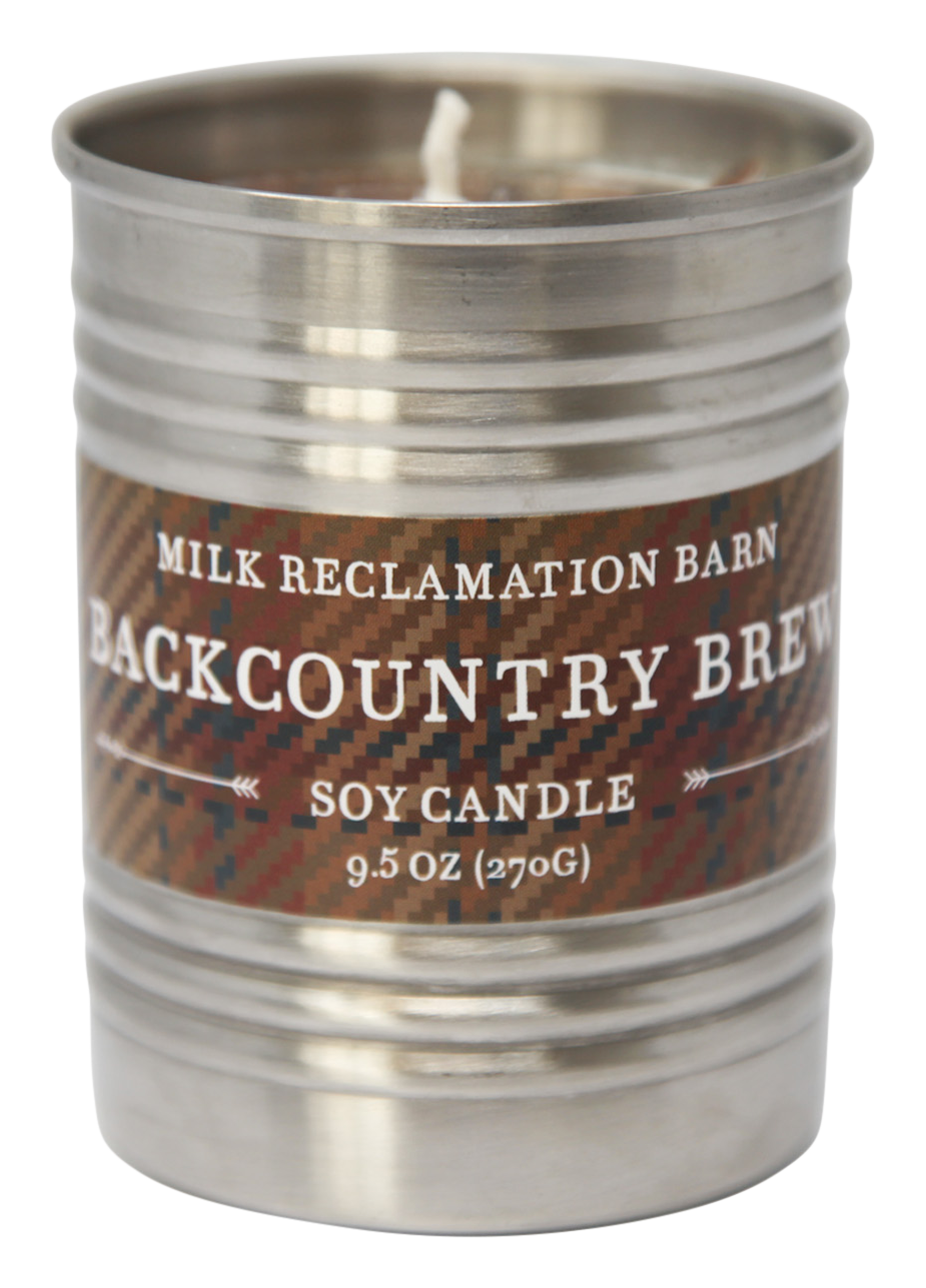 Milk Barn Reclamation Trail Cup Candle - Backcountry Brew