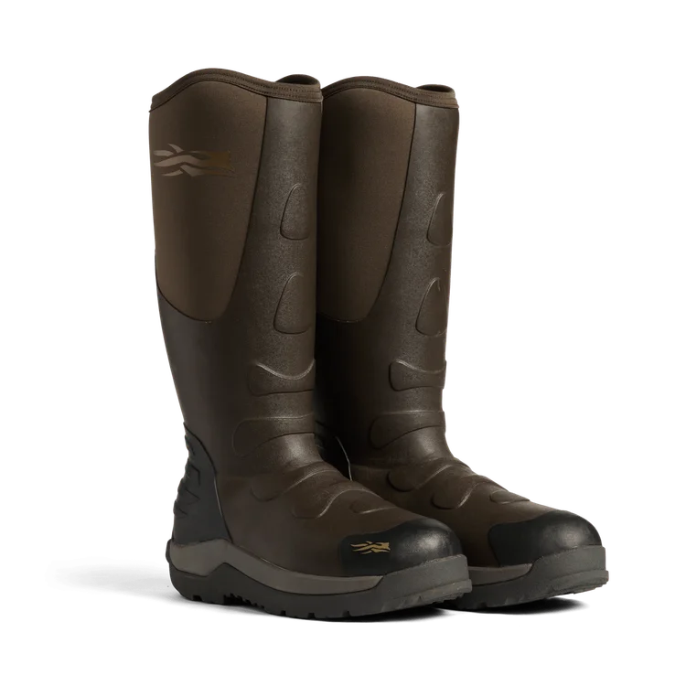 Image of SITKA Back40 18″ Insulated Waterproof Rubber Boots for Men - Earth - 11M