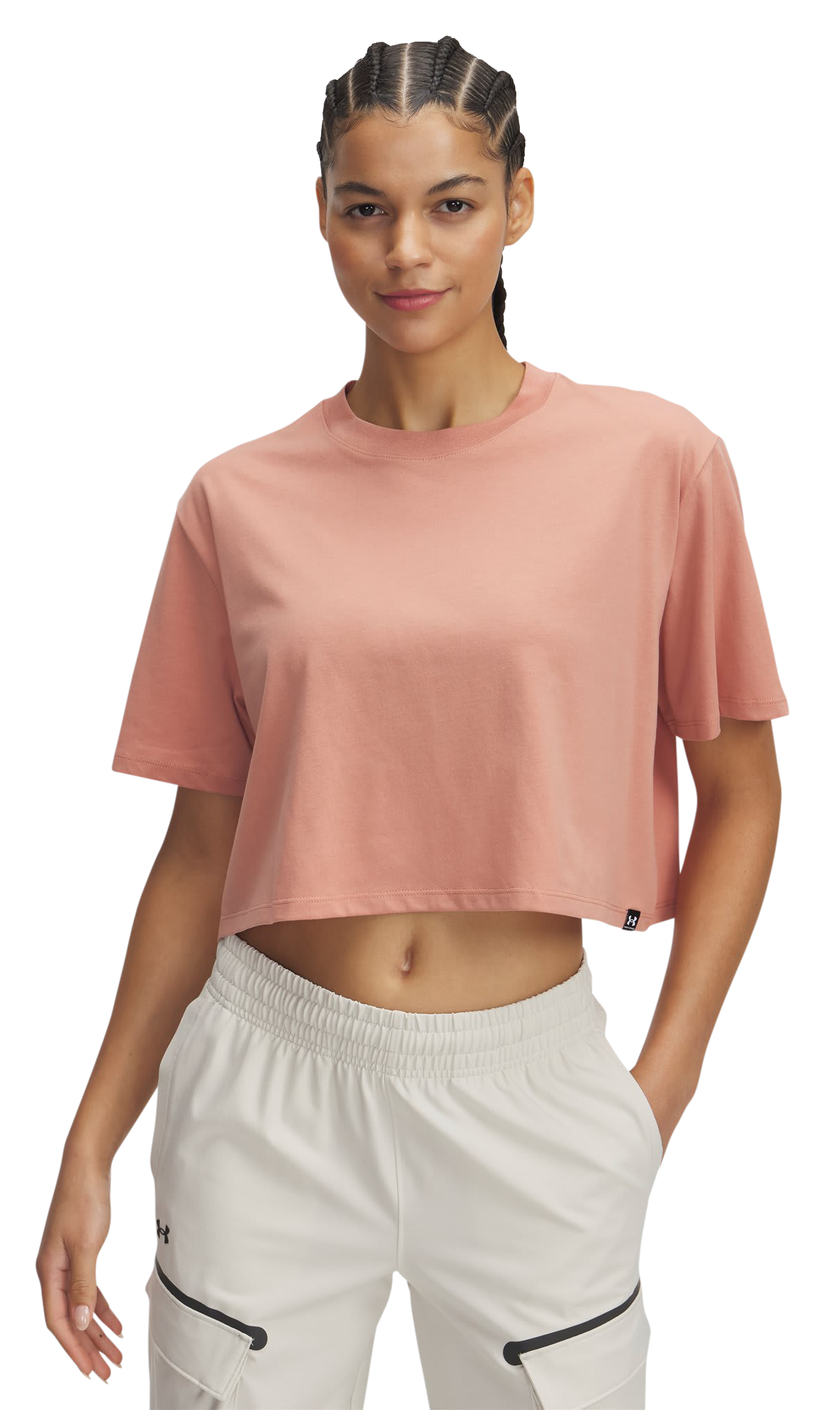 Under Armour Under Armour Rival Short-Sleeve T-Shirt for Ladies - Canyon Pink/Black/White - $25.00 at Cabela's Program