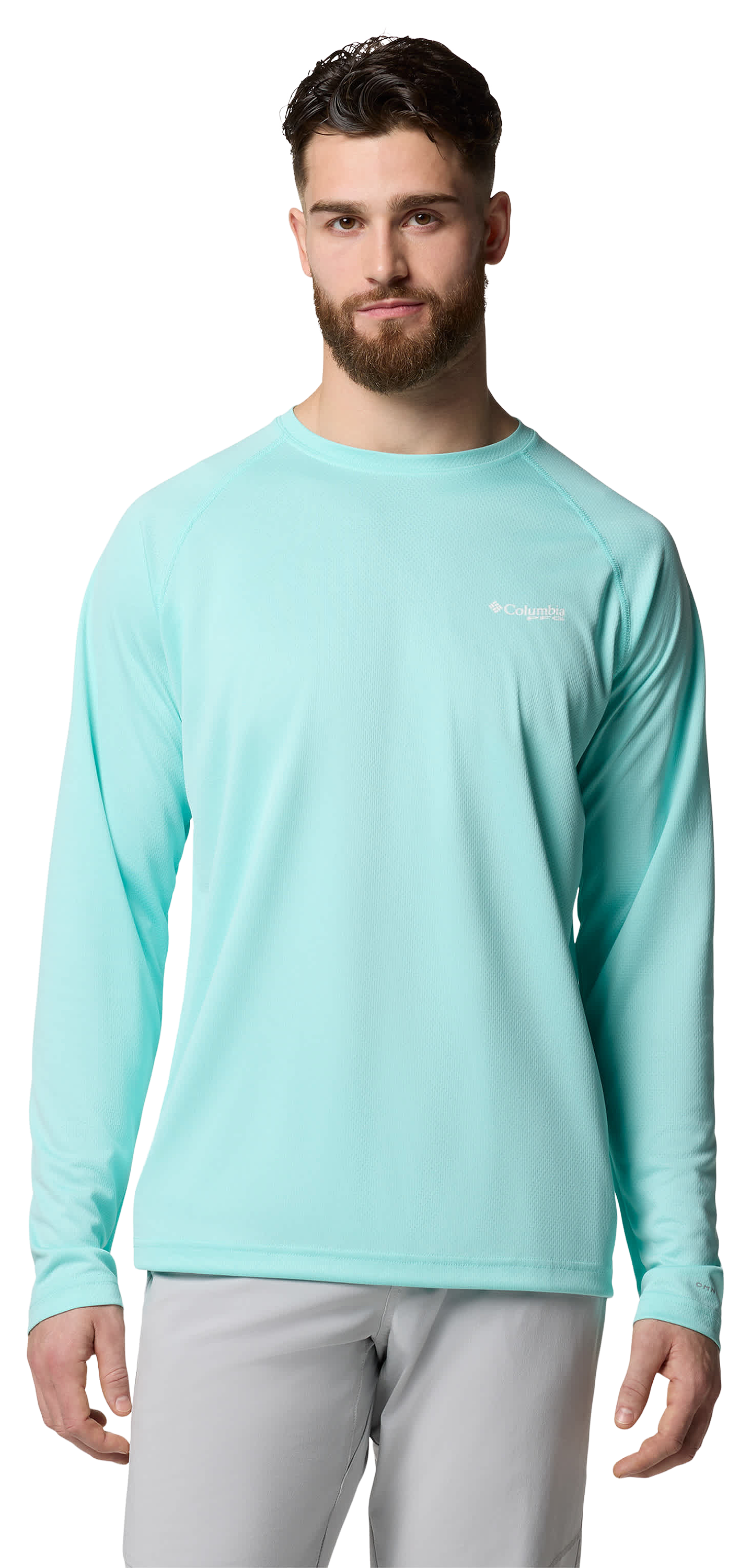 Columbia PFG Solar Stream Long-Sleeve Shirt for Men - Gulf Stream - M