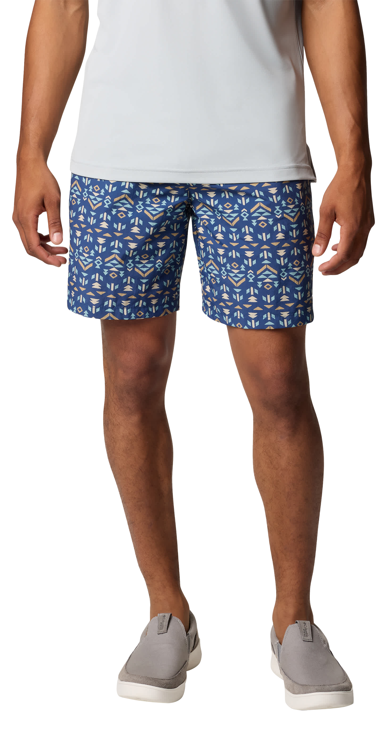 Image of Columbia PFG Super Backcast II Water Shorts for Men - Carbon Blanketed - XL - 8″
