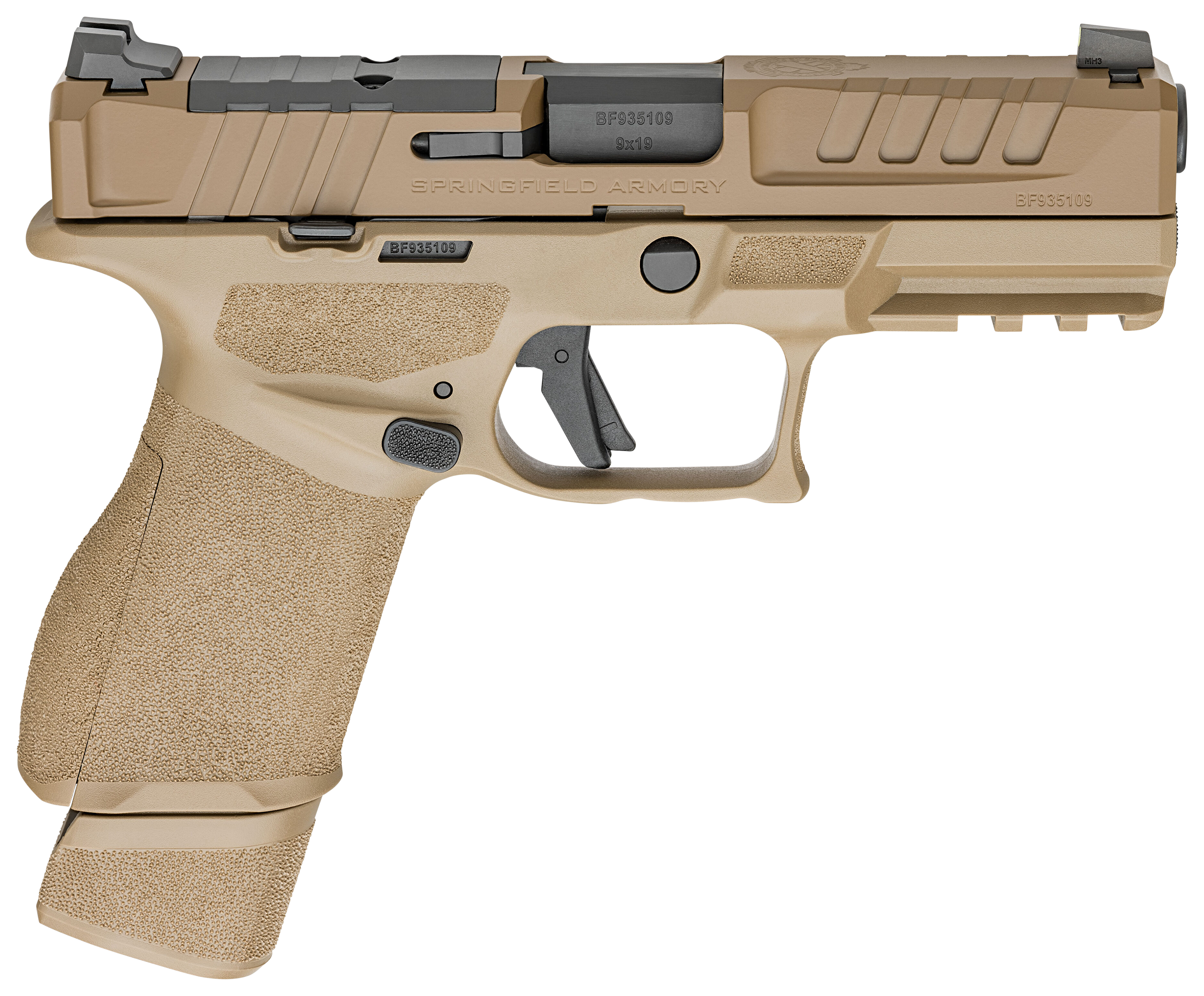 Springfield Armory Echelon 40C SemiAuto Pistol  9mm  Flat Dark Earth  15 Round Capacity