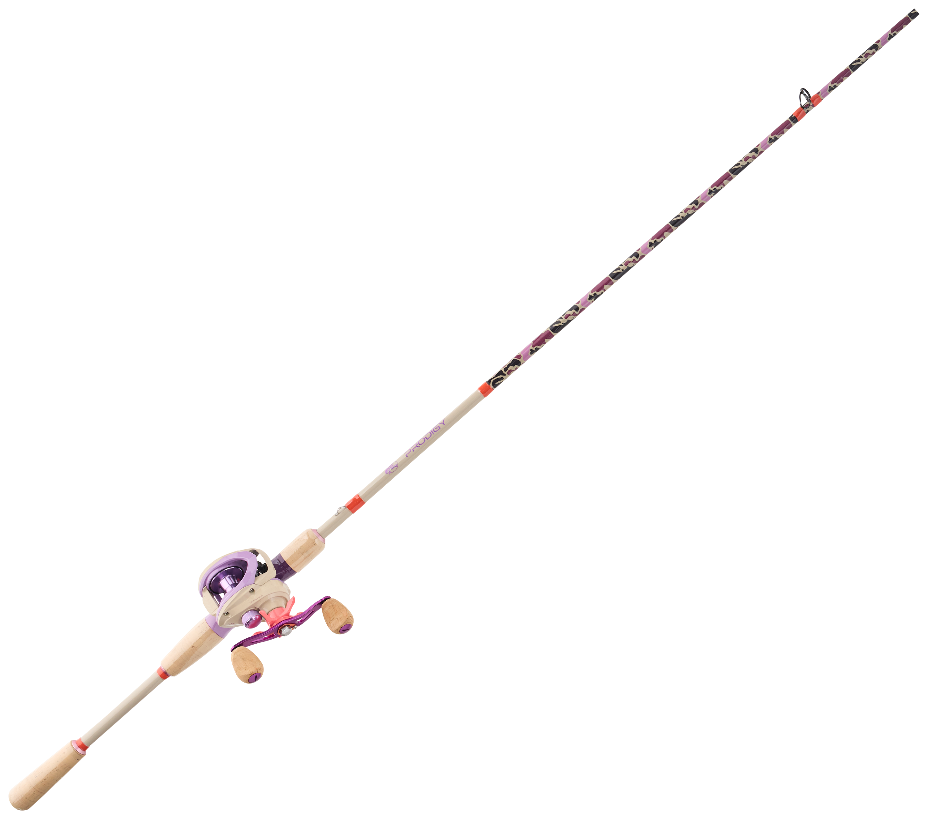 Bass Pro Shops Bass Pro Shops Prodigy Baitcast Combo in Purple Camo - Medium Heavy - $139.99 at Cabela's Program