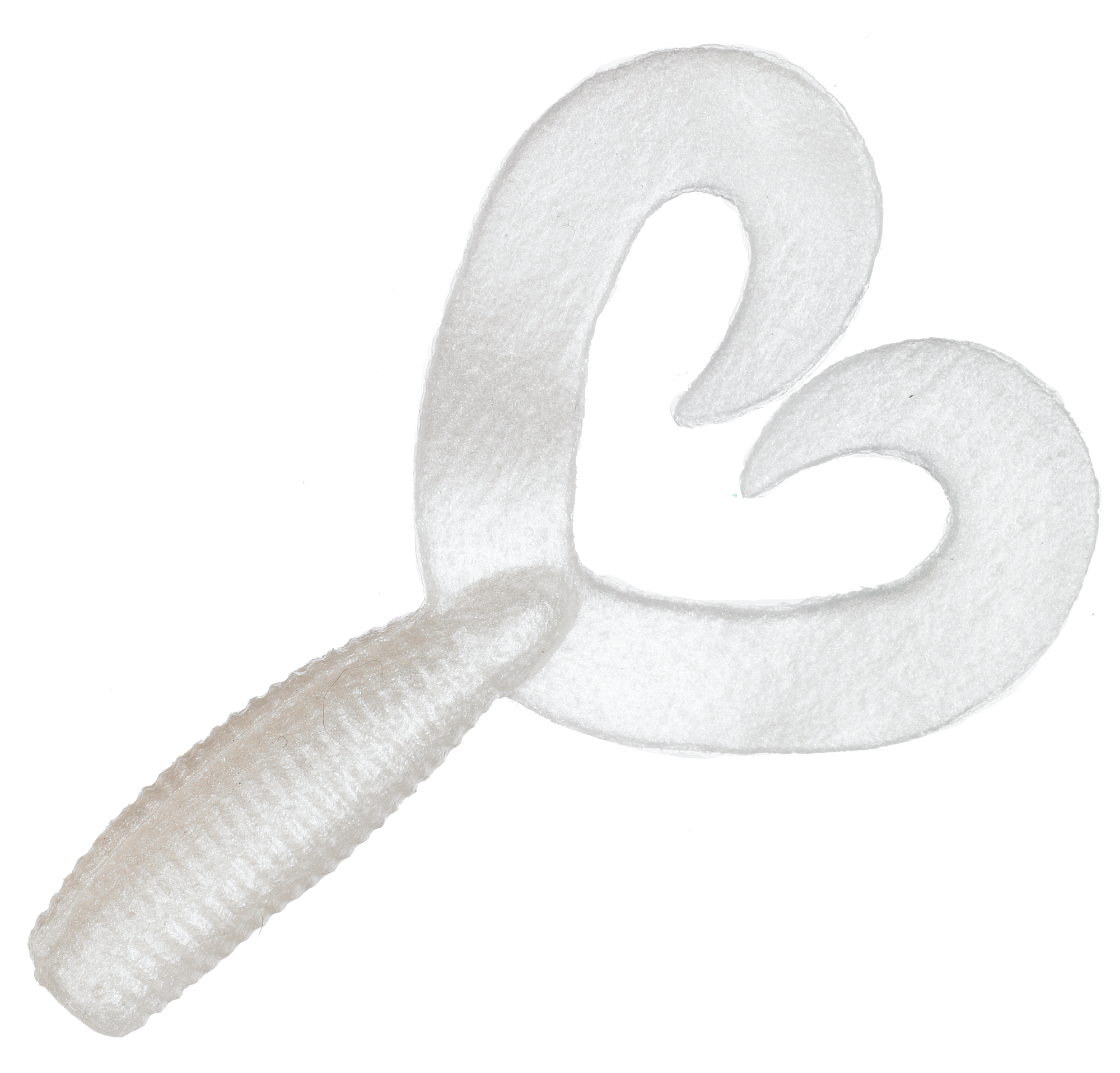 Image of Zoom Fat Albert Twin Tail Grub 3-1/2'- White Pearl