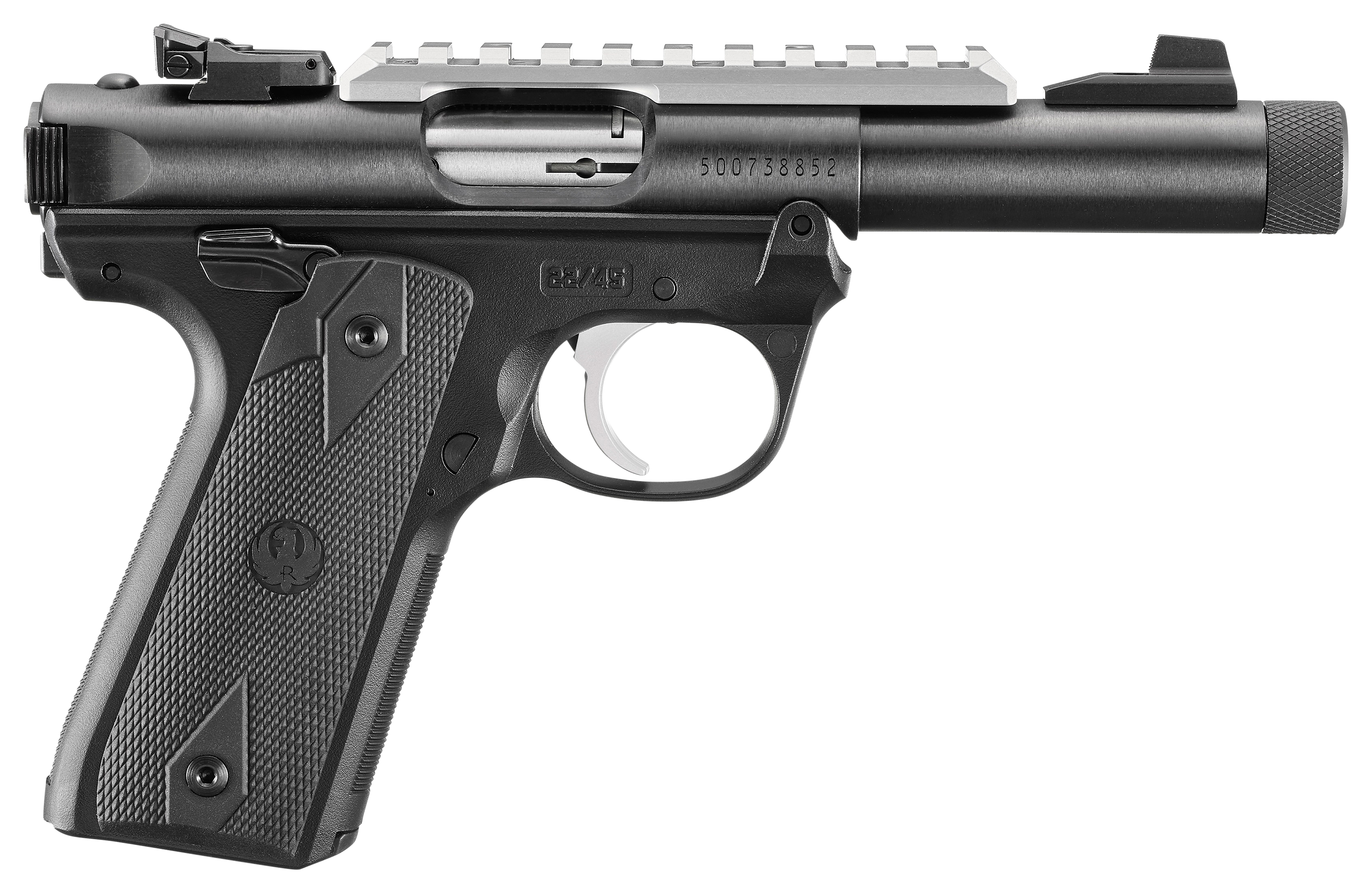Ruger Mark IV 2245 SemiAuto Rimfire Pistol with Threaded Bull Barrel