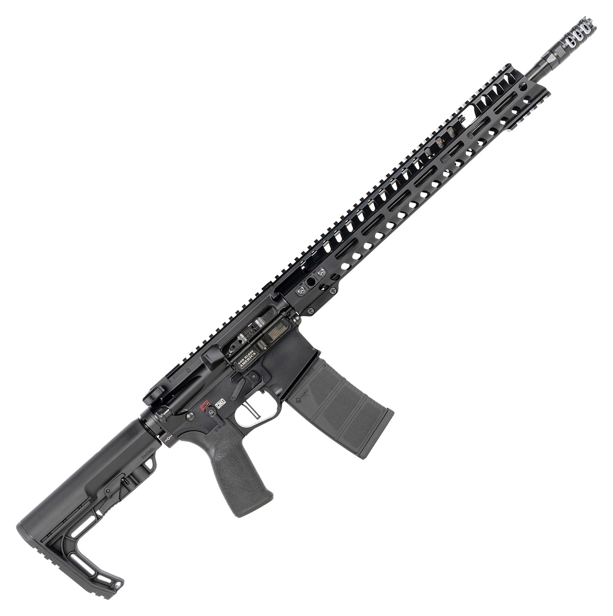 Image of POF USA Renegade+ Semi-Auto Rifle - .223 Rem/5.56 NATO - 16.5″ - Ambidextrous - Black - Black - 30 + 1