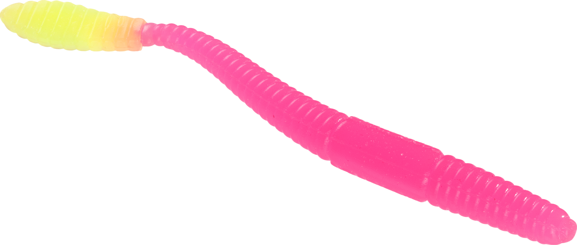 Image of Mad River Steelhead Worms - 3″ - Fluorescent Pink/Chartreuse Tail