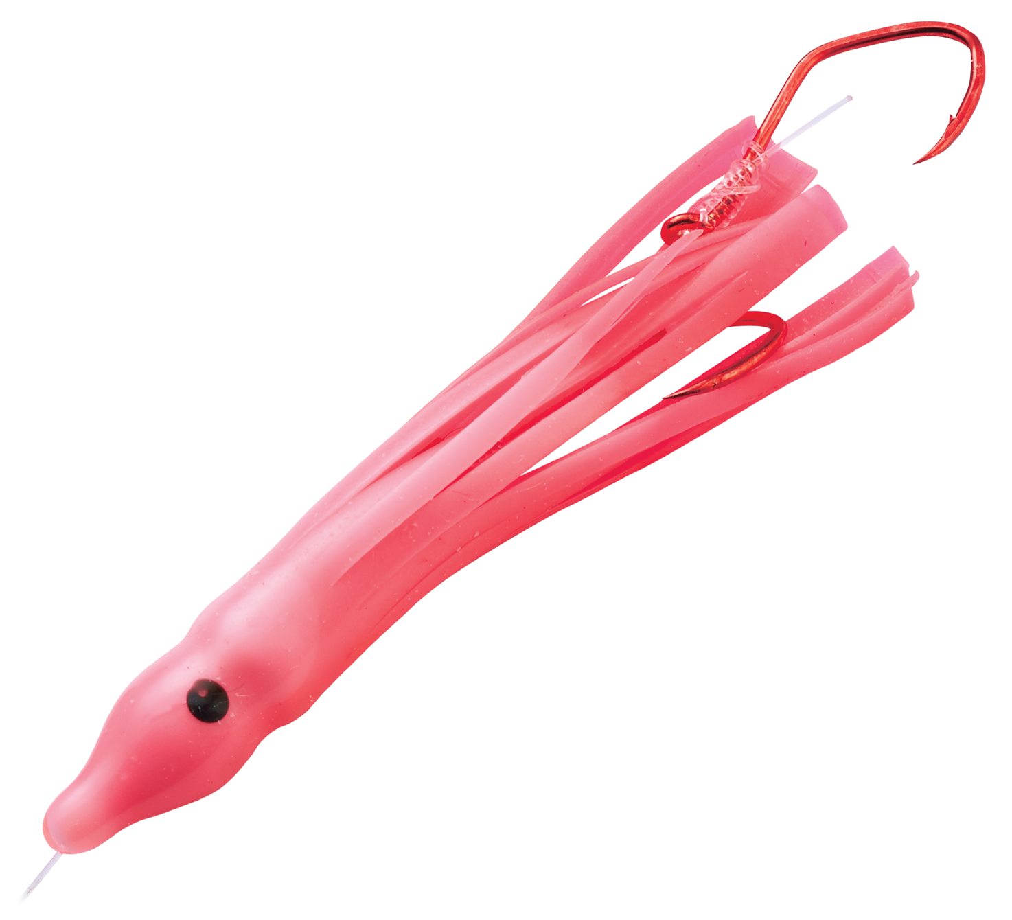 Christensons Slammin Salmon Squid Rig - 2 - Pink Hooker