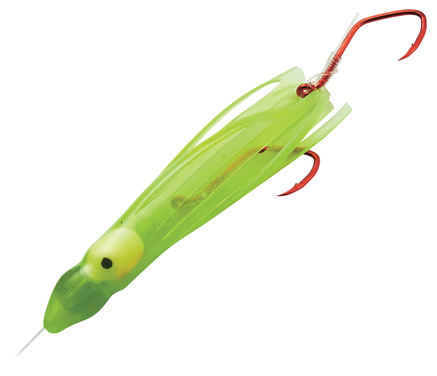 Christensons Slammin Salmon Squid Rig - 2 - Green Glow