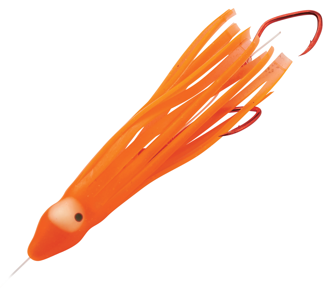 Christensons Slammin Salmon Squid Rig - 2 - Orange Glow