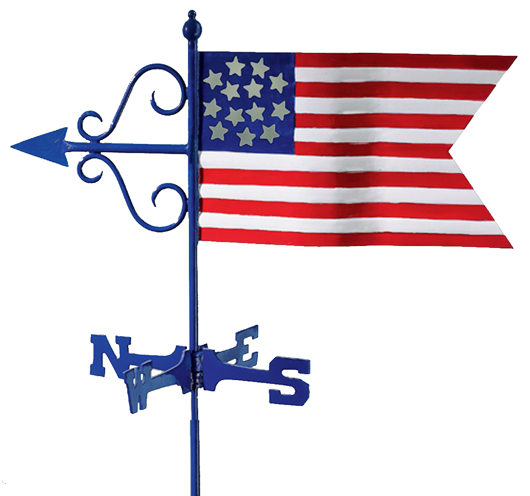 Good Directions Flag Garden Aluminum Weather Vane
