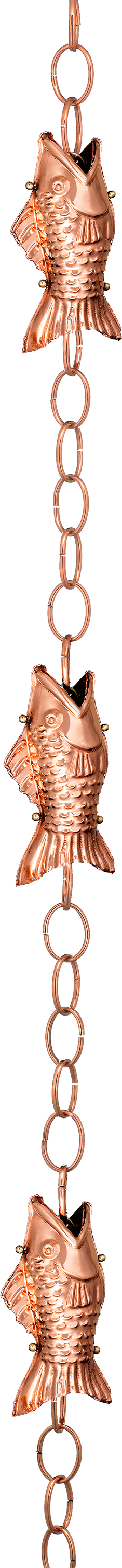 Good Directions Fish Rain Chain - Copper